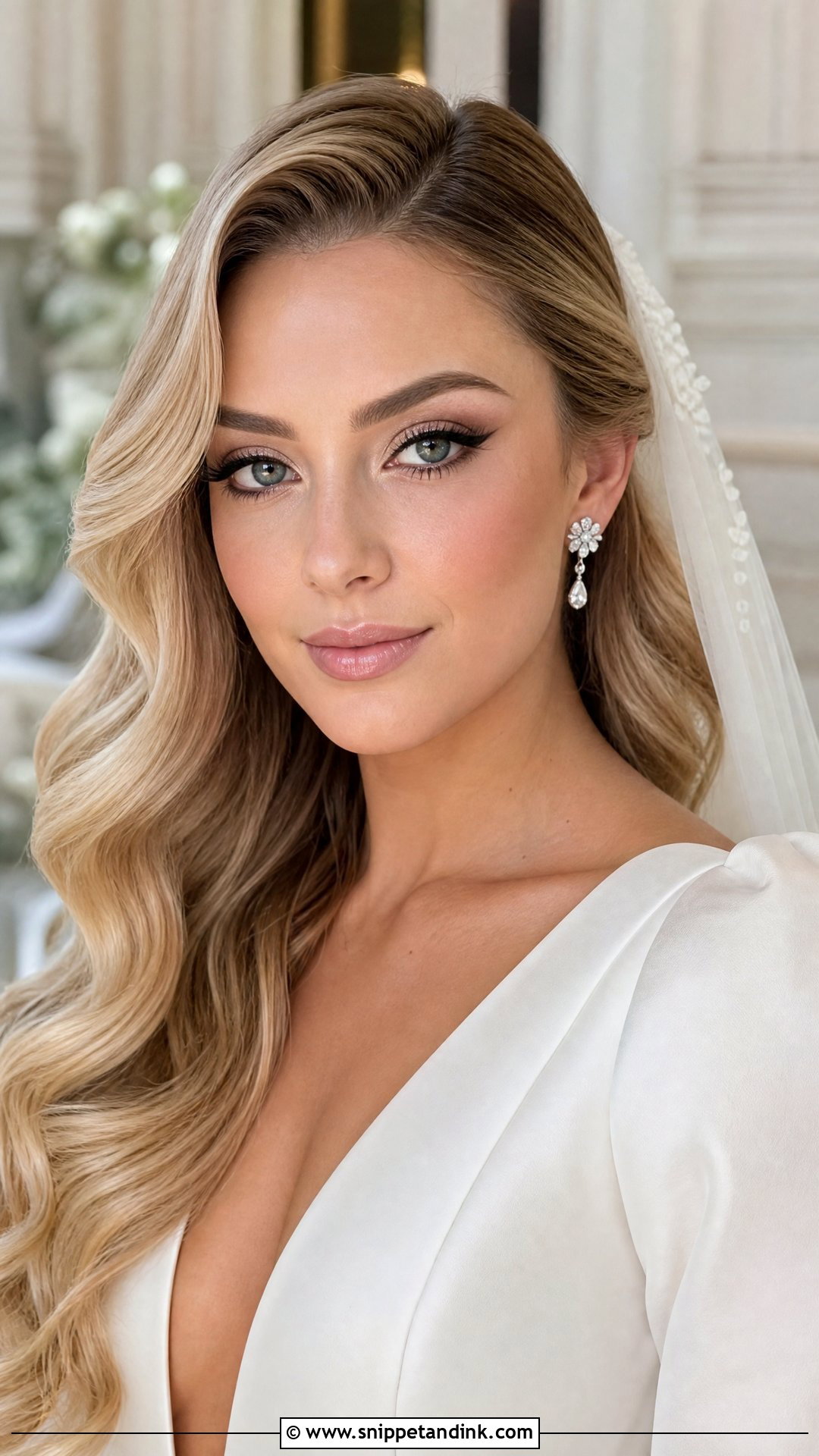 Bright Bridal Makeup With Fresh Matte Skin - Snippet and Ink - 20 Bright Bridal Makeup Ideas