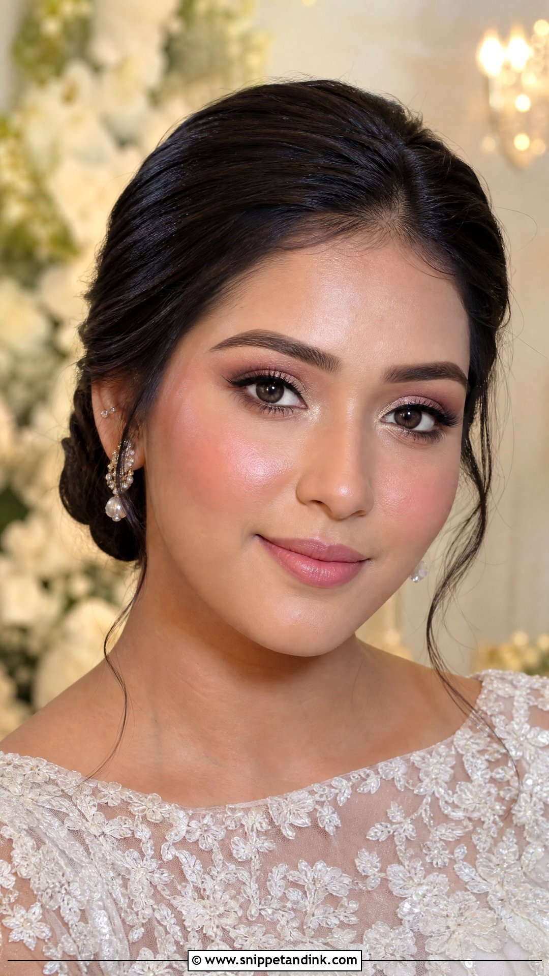 Bright Bridal Makeup With Inner Corner Highlight - Snippet and Ink - 20 Bright Bridal Makeup Ideas