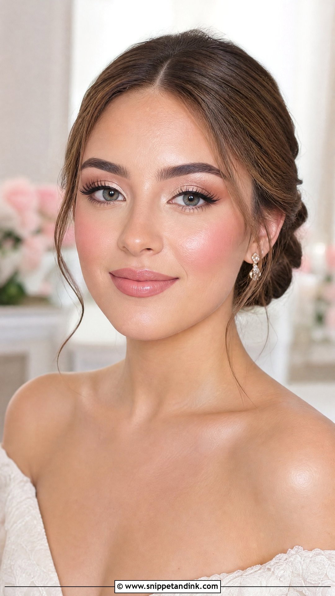 Bright Bridal Makeup With Pink Blush - Snippet and Ink - 20 Bright Bridal Makeup Ideas