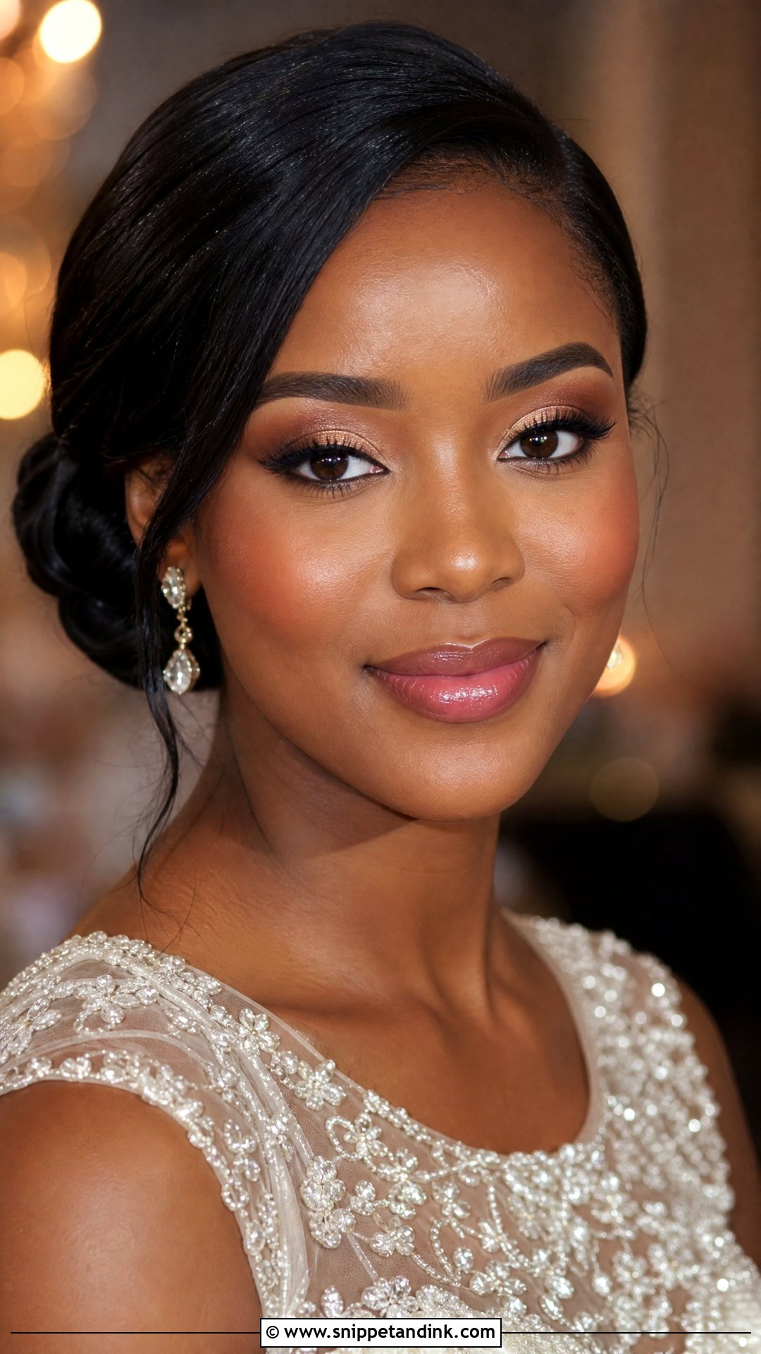 Bright Bridal Makeup With Soft Smokey Eyes - Snippet and Ink - 20 Bright Bridal Makeup Ideas