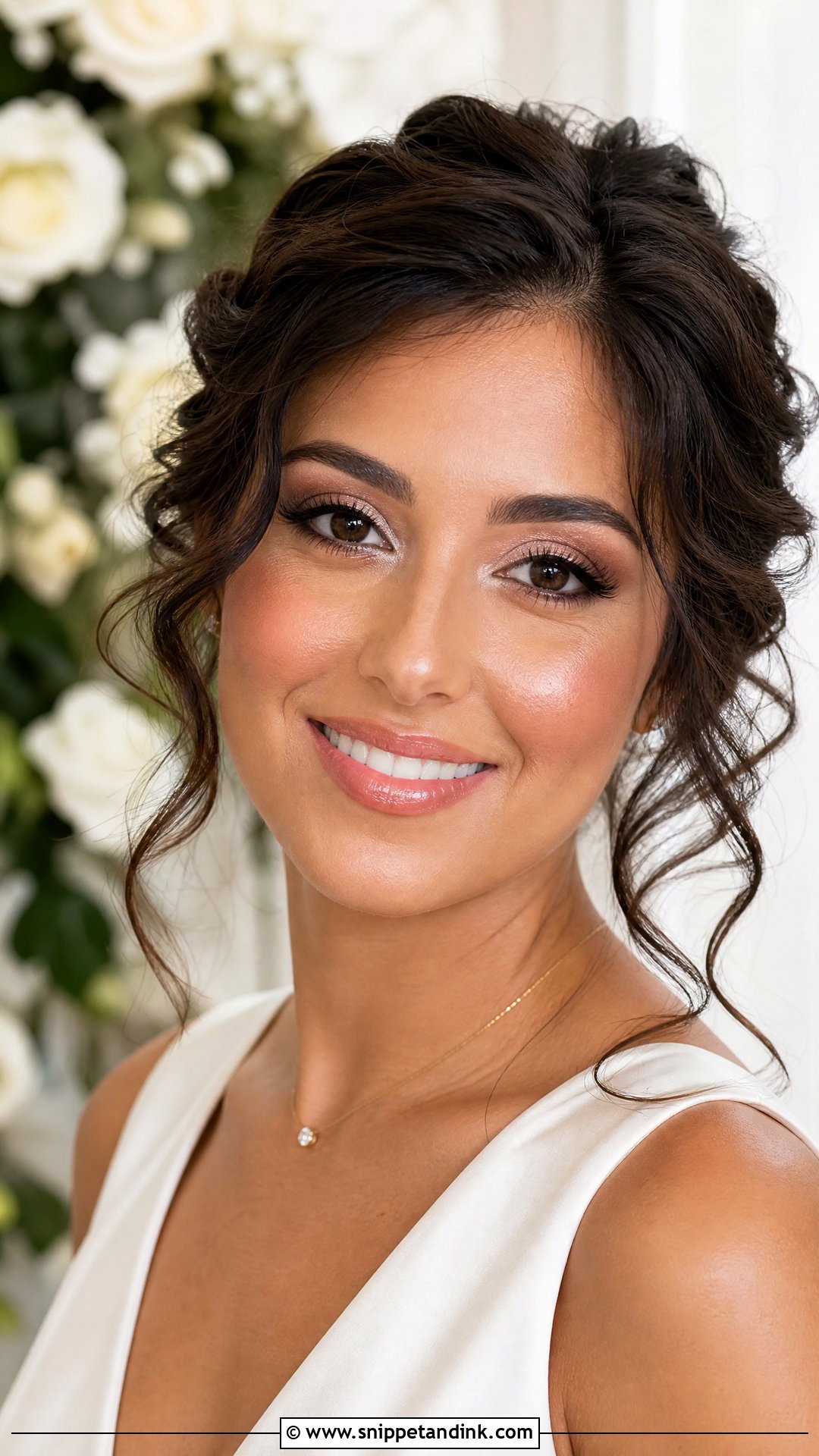 Bright Wedding Makeup With Champagne Eyes - Snippet and Ink - 20 Bright Wedding Makeup Ideas
