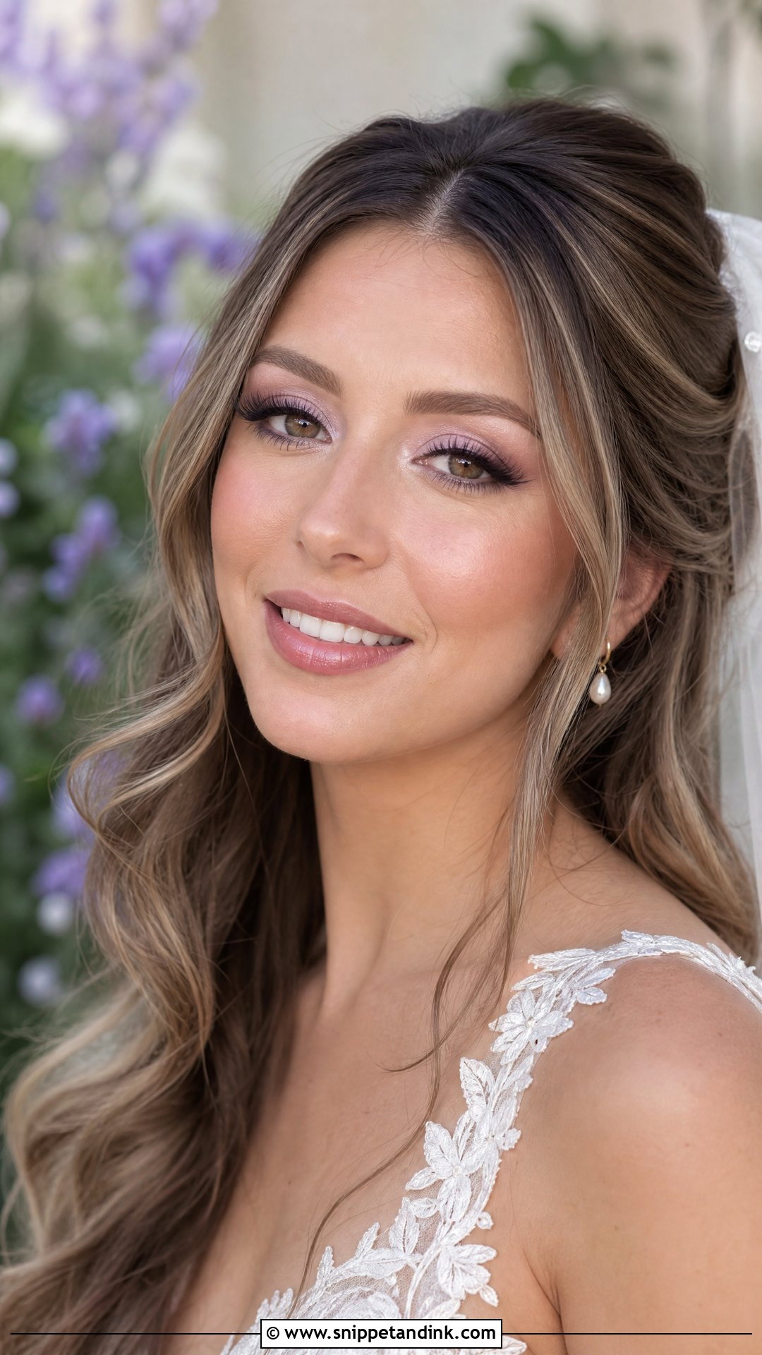 Bright Wedding Makeup With Lavender Eyeshadow - Snippet and Ink - 20 Bright Wedding Makeup Ideas