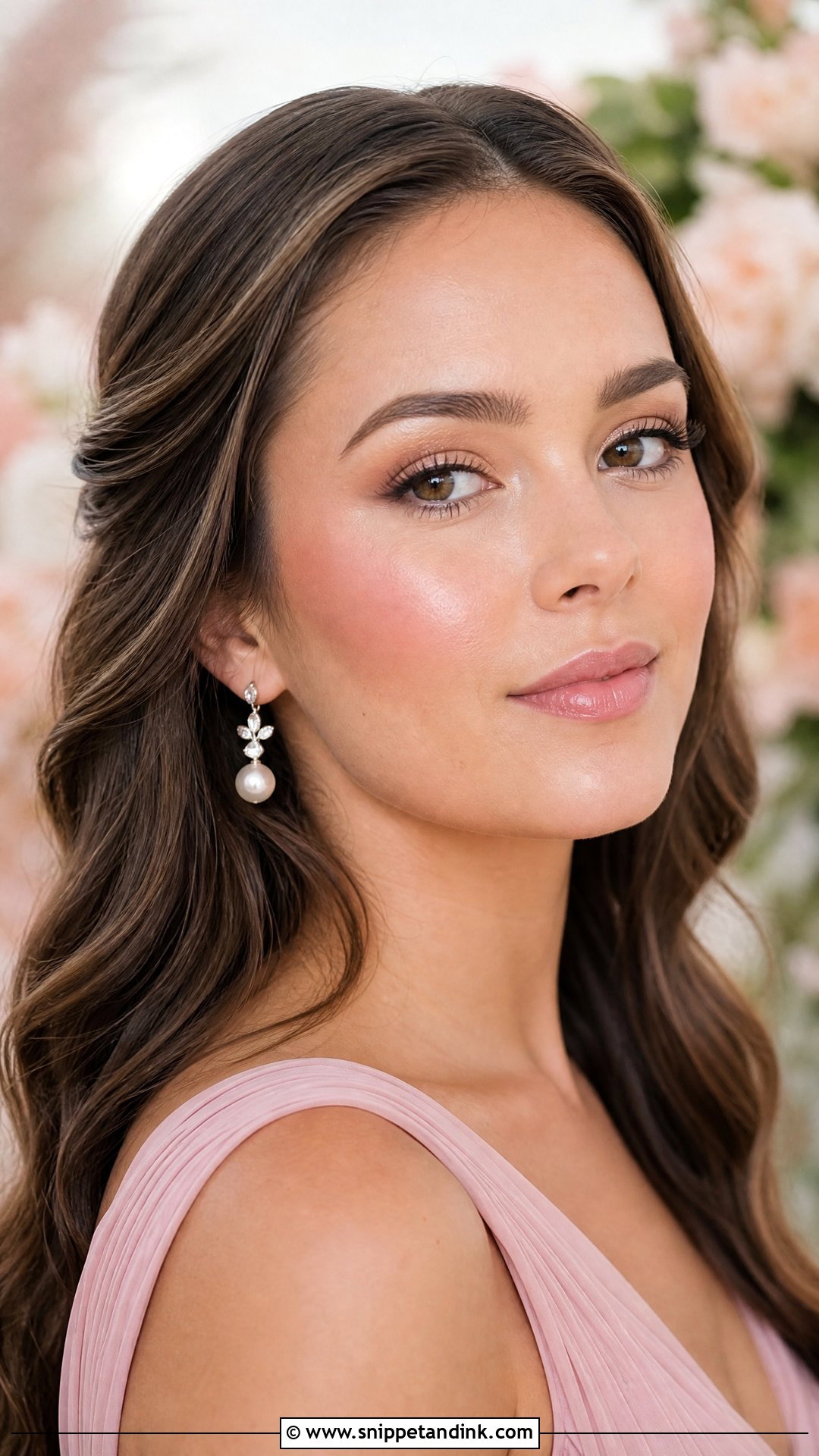 Bright Wedding Makeup With Pink Blush - Snippet and Ink - 20 Bright Wedding Makeup Ideas