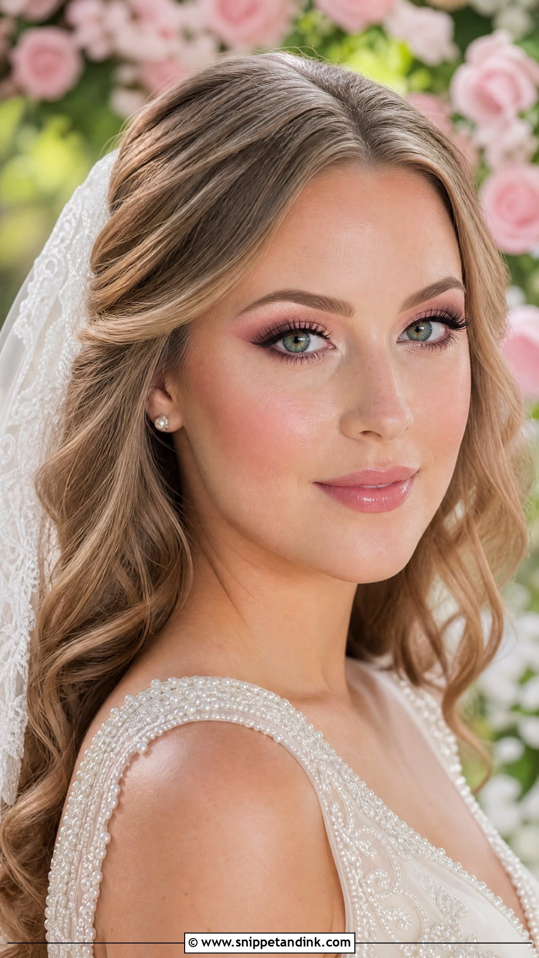 Bright Wedding Makeup With Pink Eyeshadow - Snippet and Ink - 20 Bright Wedding Makeup Ideas