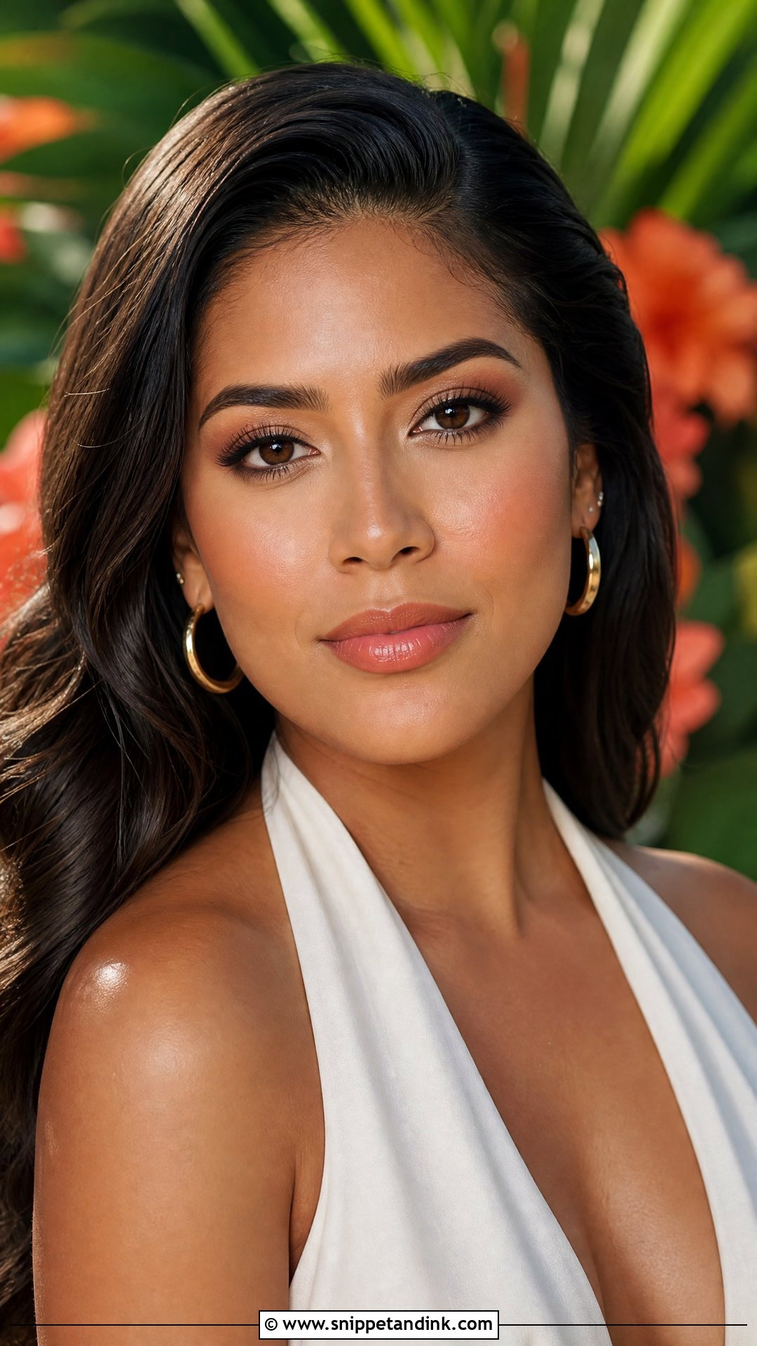 Bright Wedding Makeup With Soft Orange Lip - Snippet and Ink - 20 Bright Wedding Makeup Ideas
