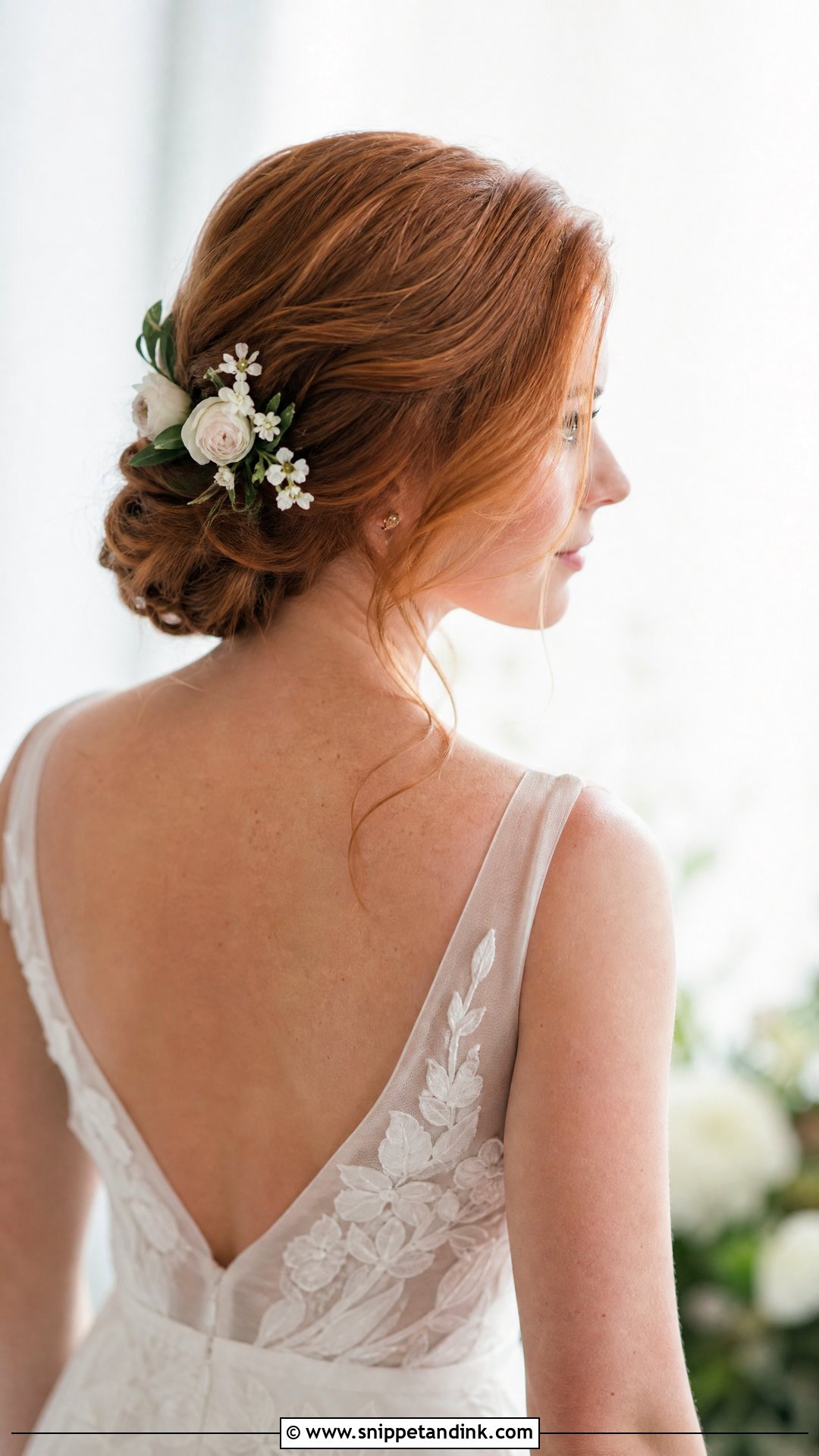 Brittany Snow Effortless Low Bun - Snippet and Ink - 20 Celebrity Wedding Hair Ideas