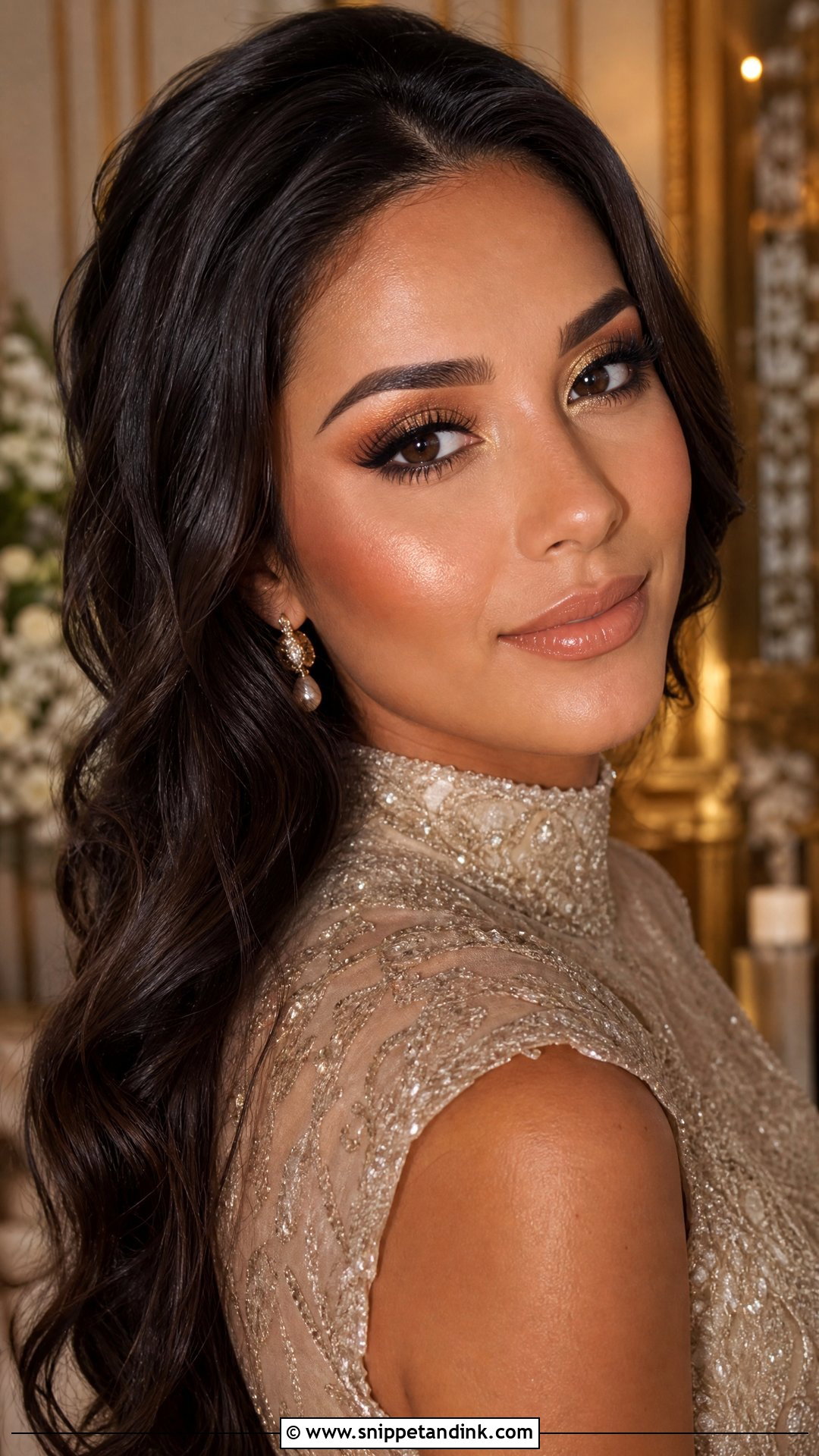 Bronze And Gold Bridal Makeup - Snippet and Ink - 20 Bronzy Bridal Makeup Ideas