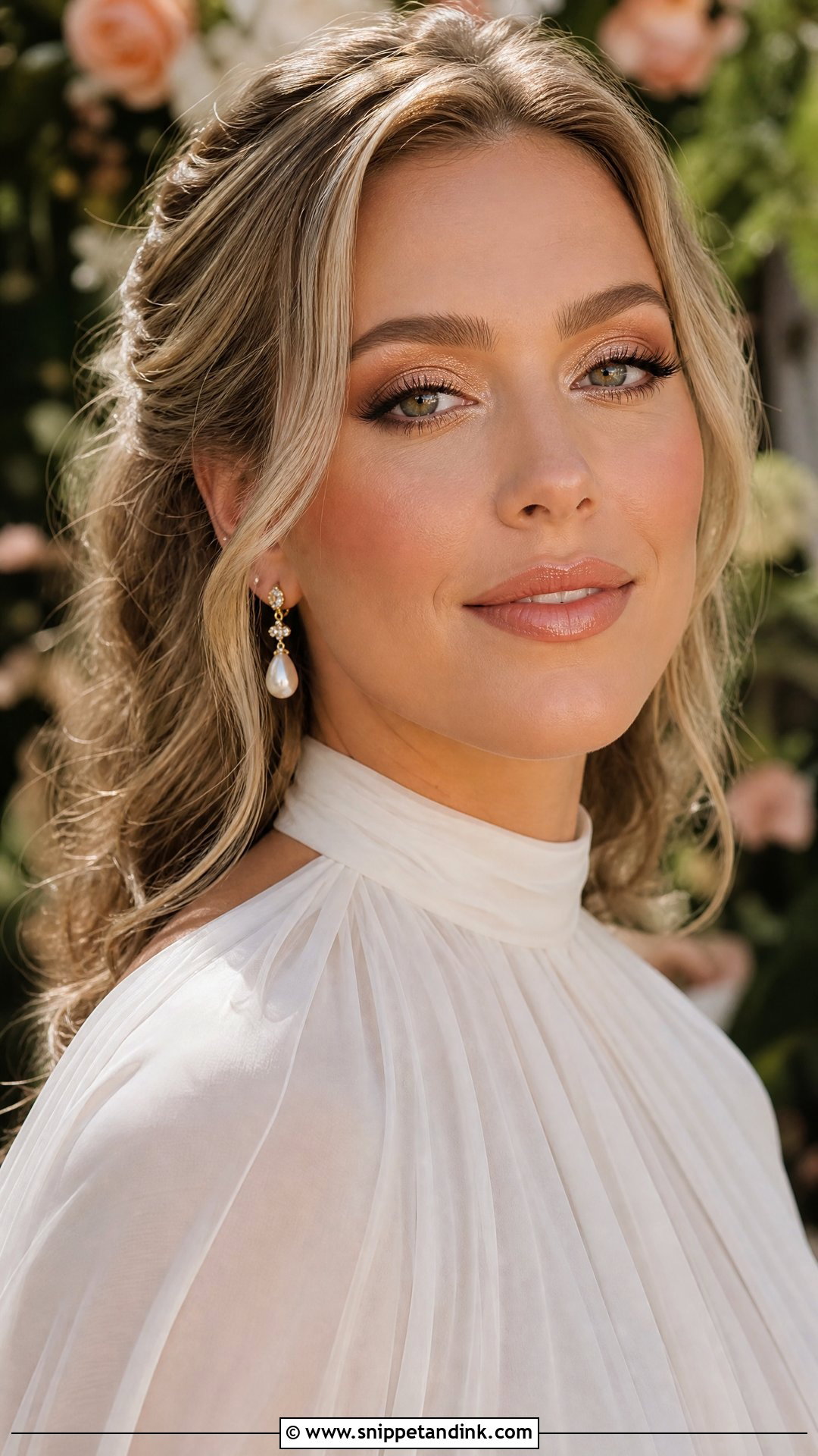 Bronze And Peach Bridal Makeup - Snippet and Ink - 20 Bronzy Bridal Makeup Ideas