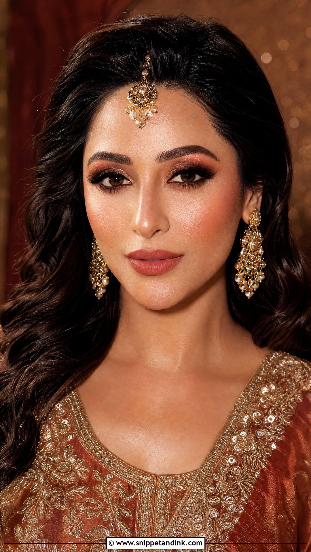 Bronze Barat Bridal Makeup - Snippet and Ink - 25 Barat Bridal Makeup Ideas