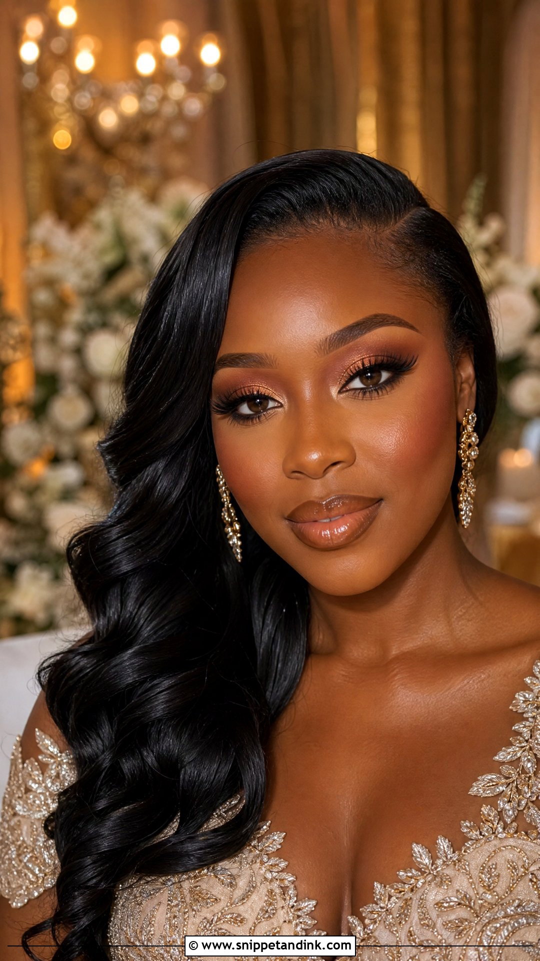 Bronze Black Bridal Makeup - Snippet and Ink - 30 Black Bridal Makeup Ideas