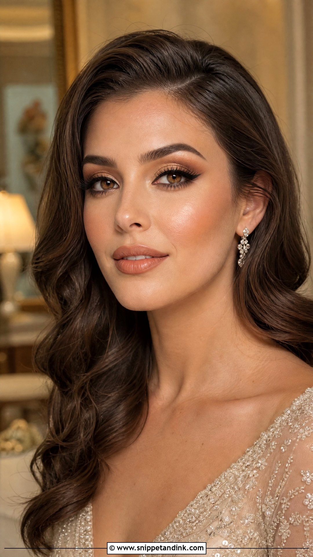 Bronze Bridal Glam Makeup For Brown Eyes - Snippet and Ink - 20 Bridal Glam Makeup for Brown Eyes