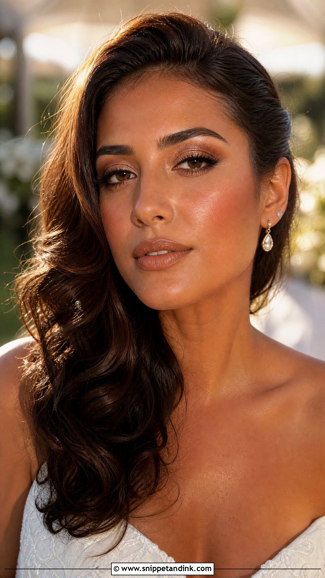 Bronze Bridal Makeup - Snippet and Ink - 20 Bridal Makeup Aesthetic Ideas