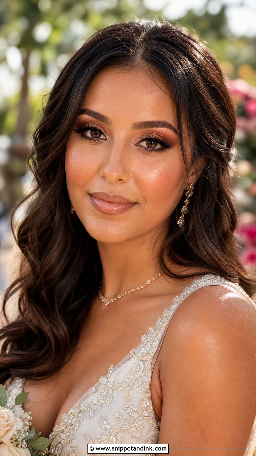Bronze Bridal Makeup - Snippet and Ink - 20 Wedding Bride Makeup Looks