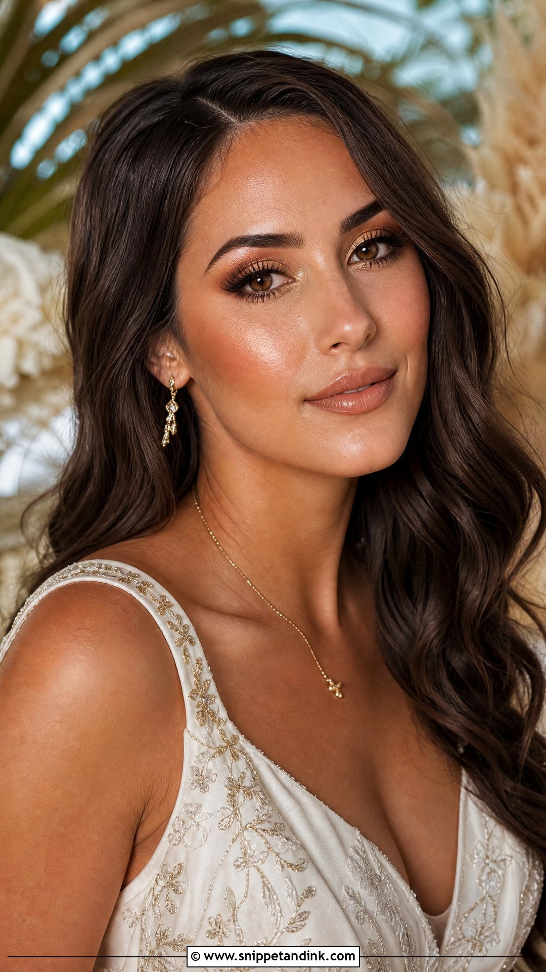 Bronze Bridal Makeup - Snippet and Ink - 20 Wedding Day Makeup for Bride Ideas