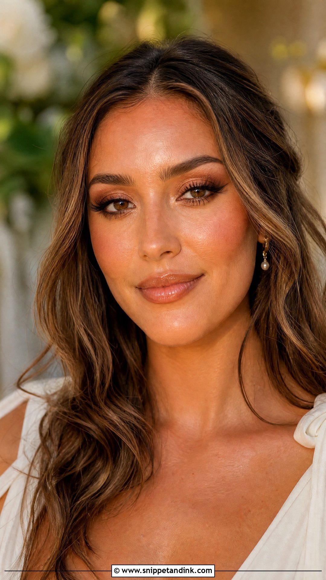 Bronze Bridal Makeup - Snippet and Ink - 20 Brides Make Up Wedding Ideas