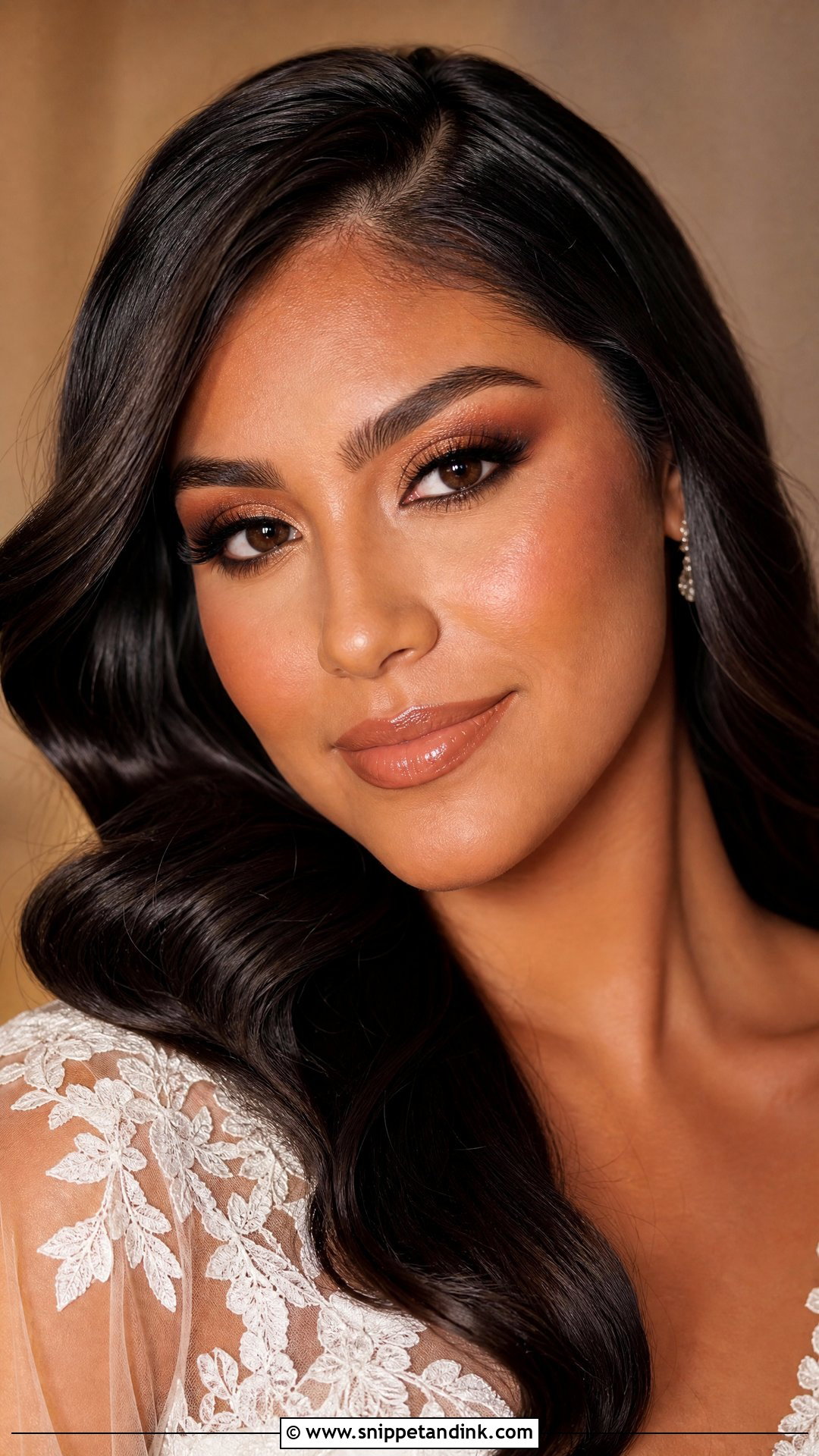 Bronze Bridal Makeup - Snippet and Ink - 20 Heavy Wedding Makeup Ideas