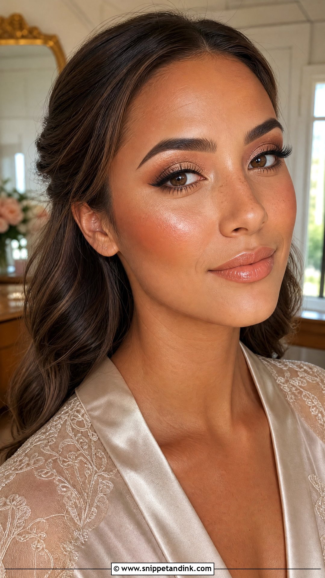 Bronze Bridal Makeup Brown Eyes - Snippet and Ink - 20 Bridal Makeup Full Glam Brown Eyes