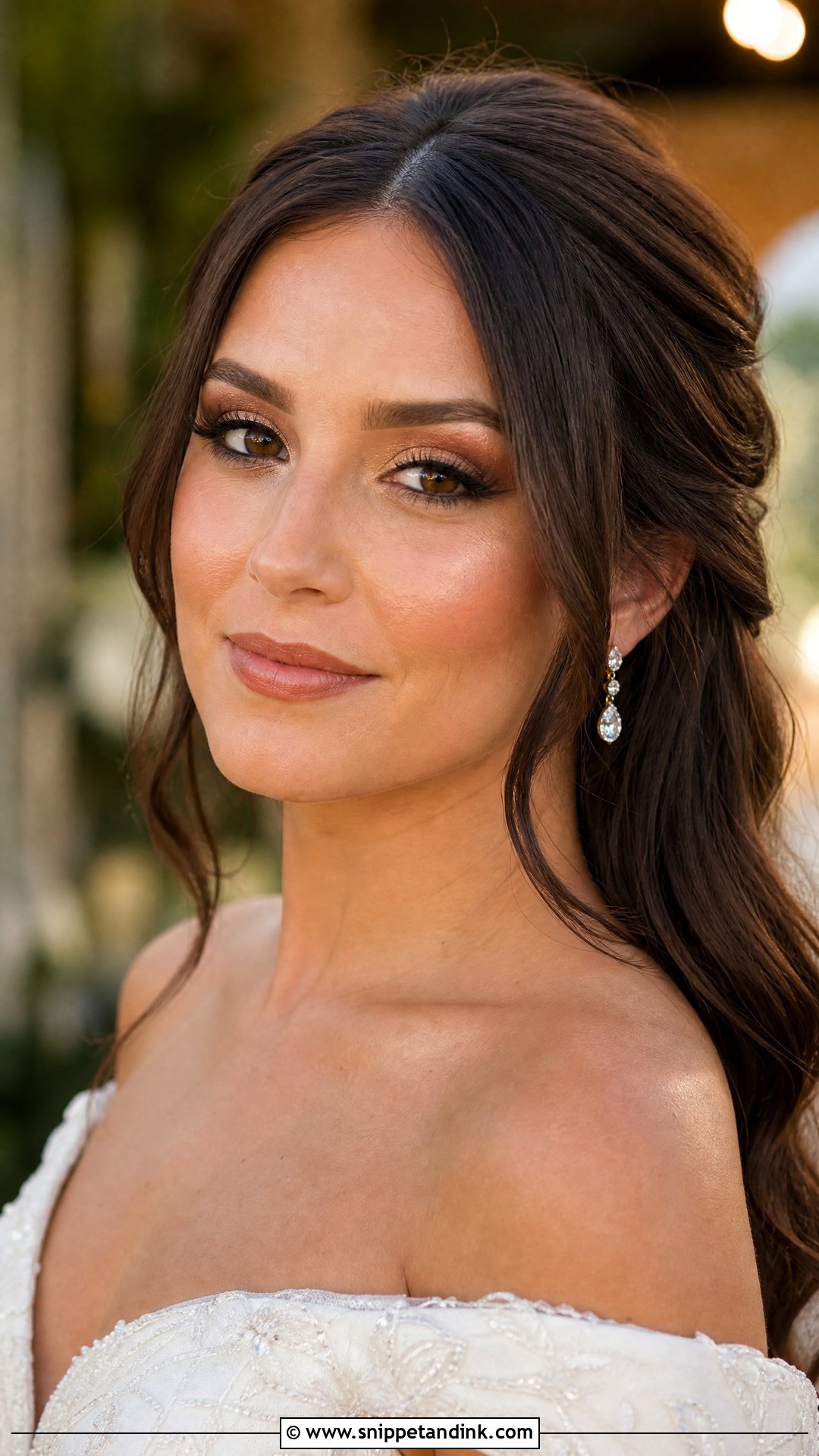 Bronze Bridal Makeup For Blue Eyes - Snippet and Ink - 20 Bridal Glam Makeup for Blue Eyes