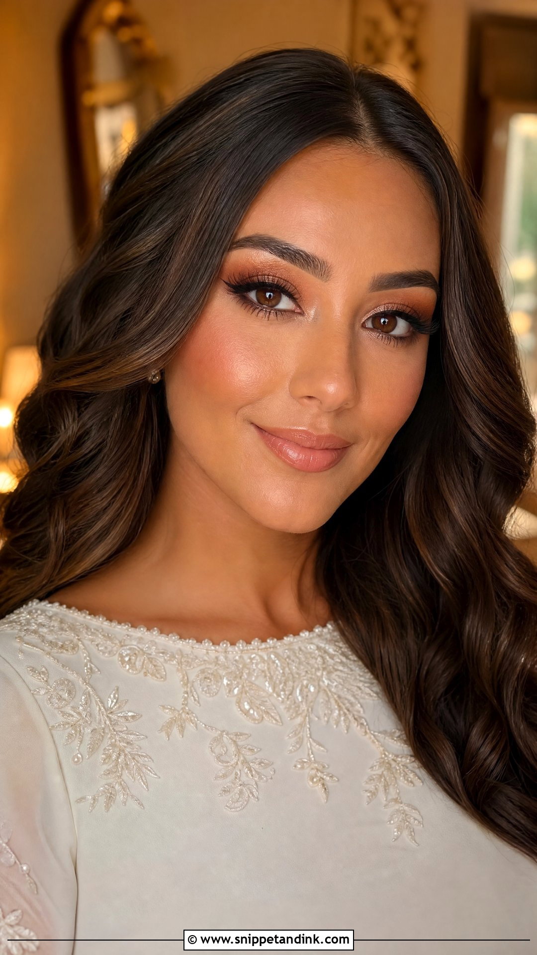 Bronze Bridal Makeup For Blue Eyes - Snippet and Ink - 20 Glowy Bridal Makeup for Blue Eyes