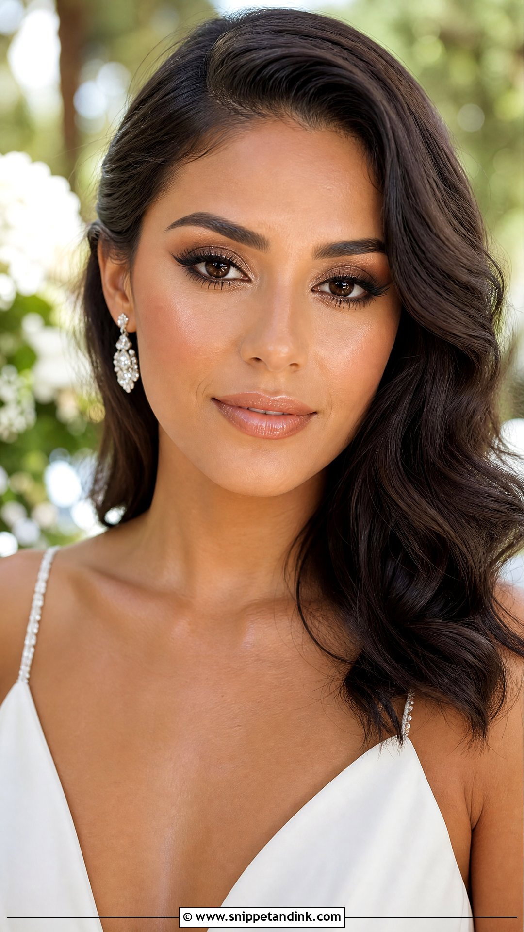 Bronze Bridal Makeup For Brown Eyes - Snippet and Ink - 30 Romantic Bridal Wedding Makeup for Brown Eyes