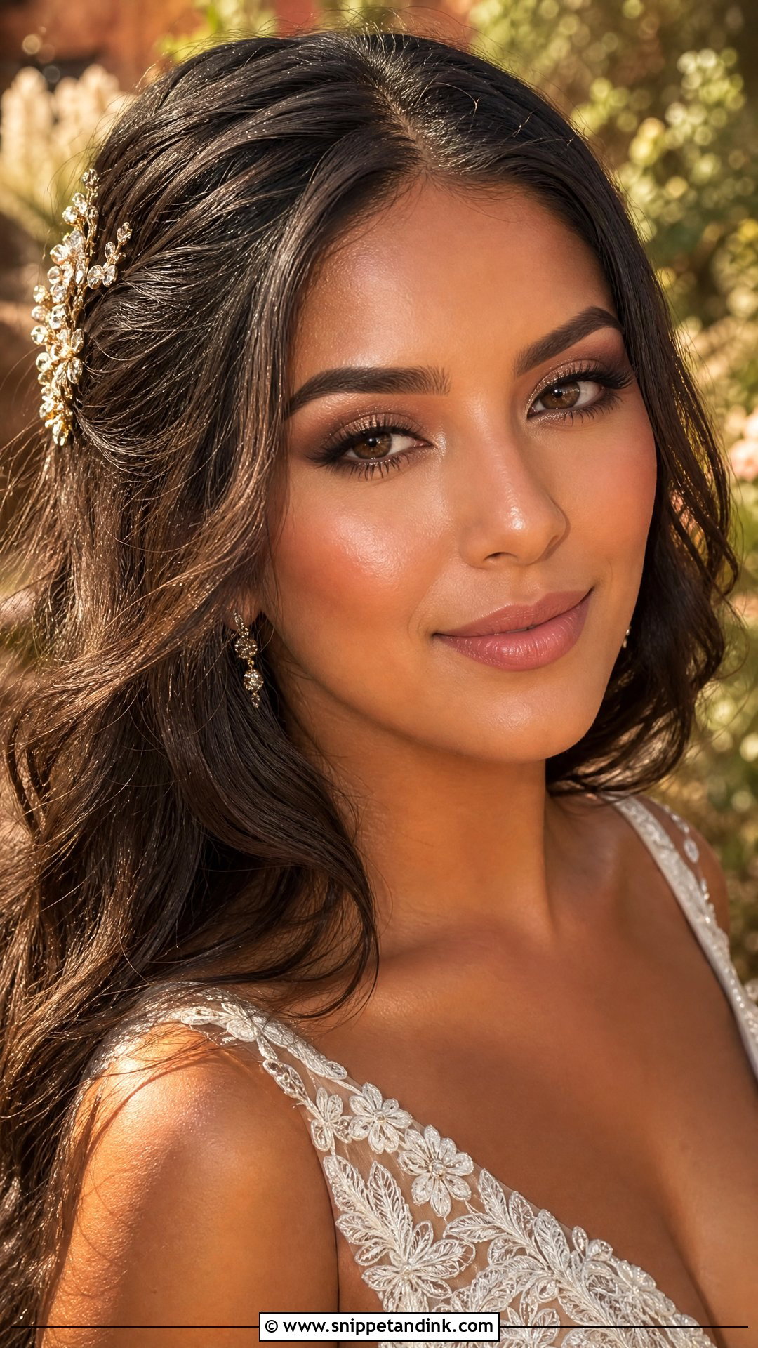 Bronze Bridal Makeup For Brown Eyes - Snippet and Ink - 35 Elegant Bridal Makeup for Brown Eyes