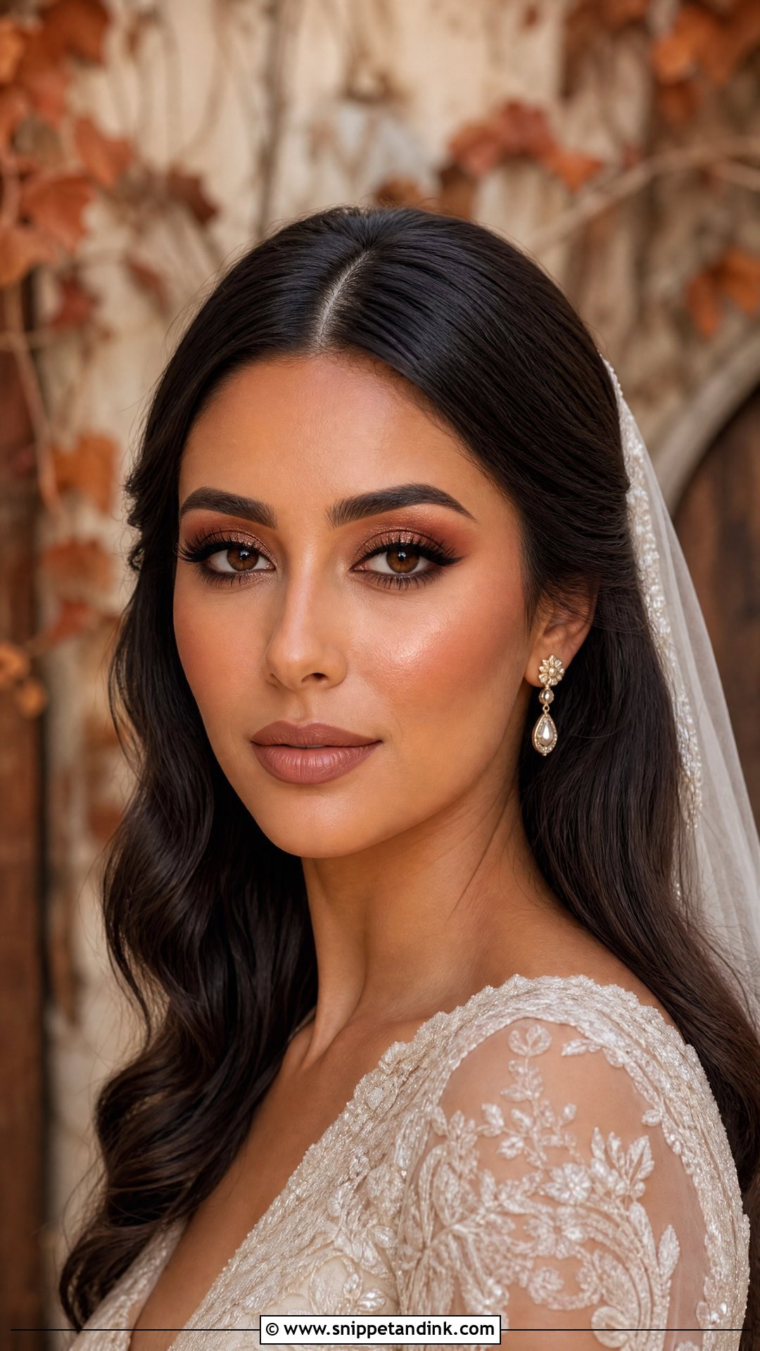 Bronze Bridal Makeup For Brown Eyes - Snippet and Ink - 20 Fall Bridal Makeup for Brown Eyes