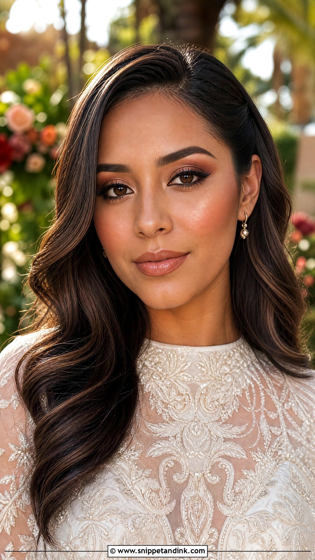 Bronze Bridal Makeup For Brown Eyes - Snippet and Ink - 20 Glam Bridal Makeup for Brown Eyes