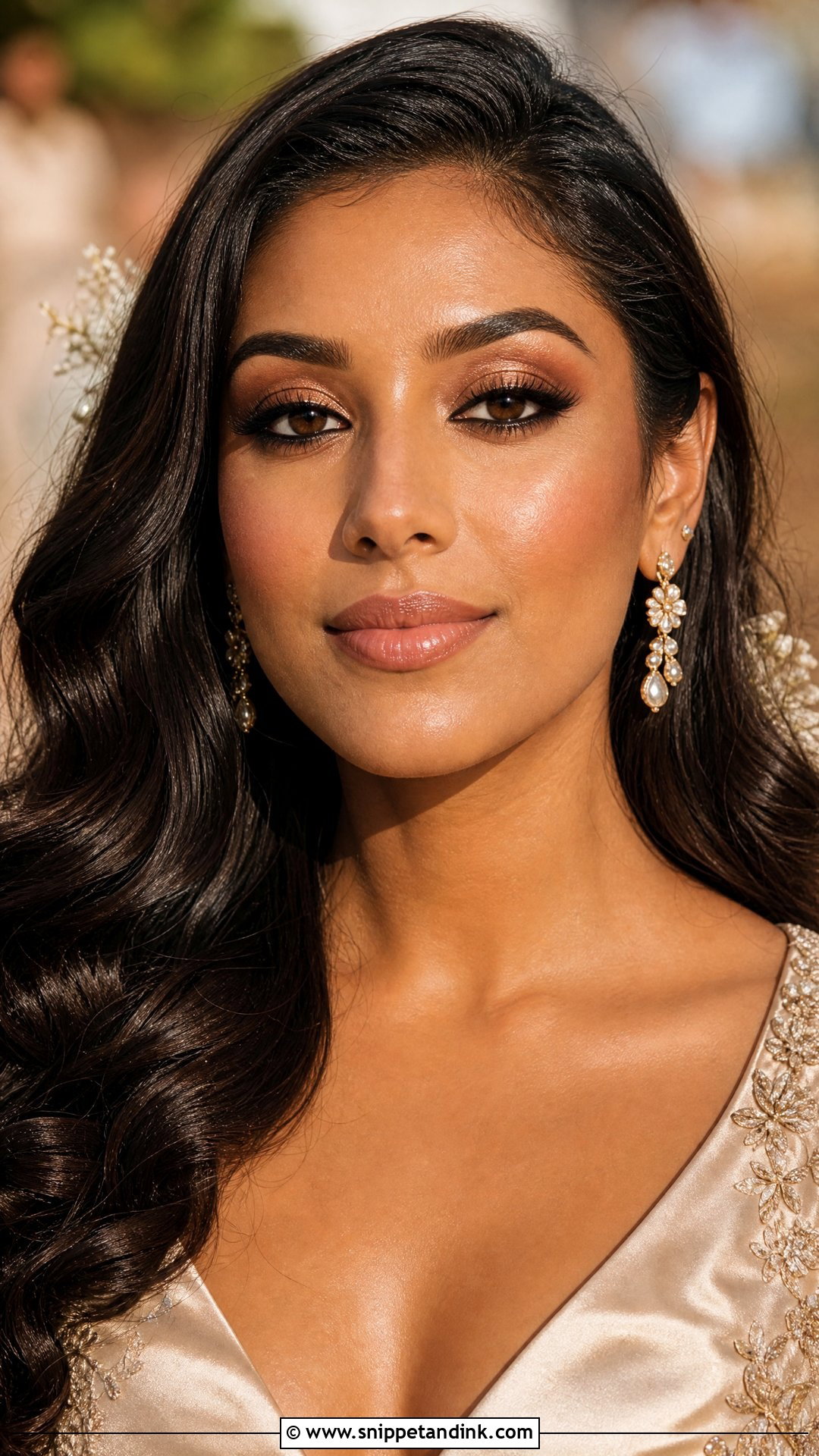 Bronze Bridal Makeup For Brown Eyes - Snippet and Ink - 20 Glam Bride Makeup for Brown Eyes