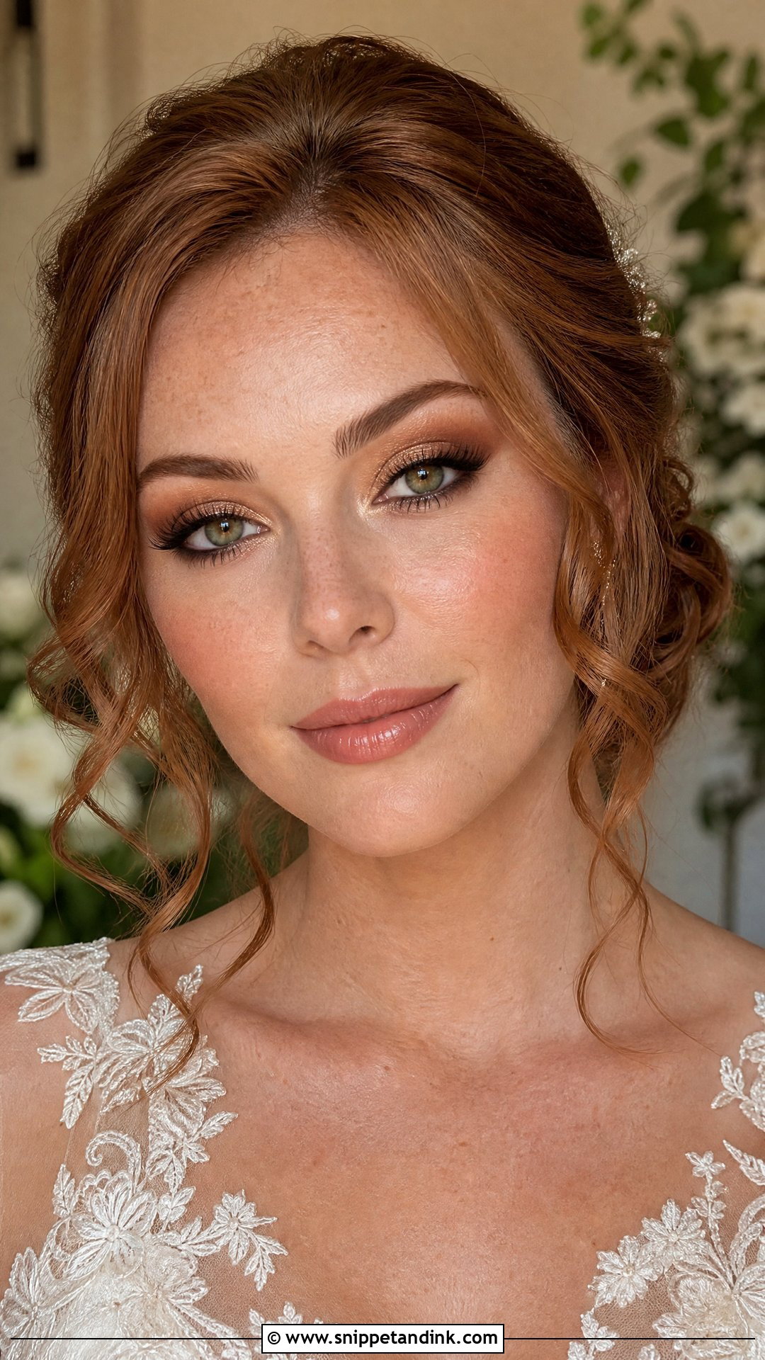 Bronze Bridal Makeup For Green Eyes - Snippet and Ink - 20 Bronzey Glowy Bridal Makeup Ideas