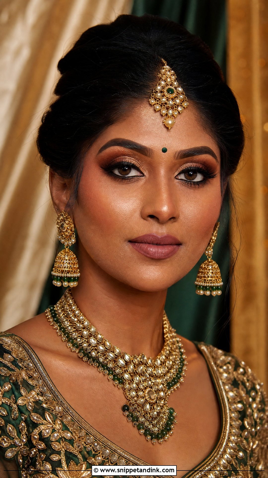 Bronze Bridal Makeup For Indian Bride - Snippet and Ink - 25 Indian Wedding Bridal Makeup Ideas