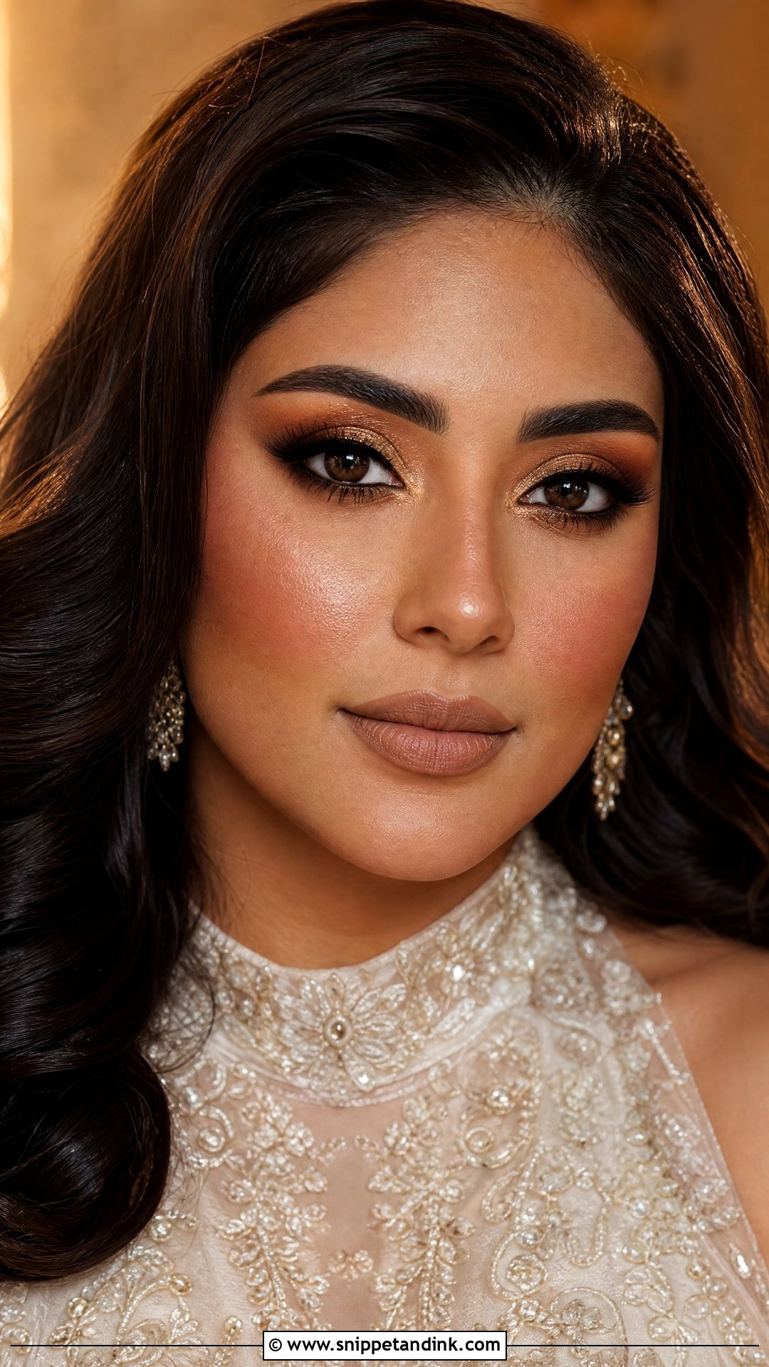 Bronze Bridal Makeup For Round Face - Snippet and Ink - 25 Bridal Makeup Round Face Ideas