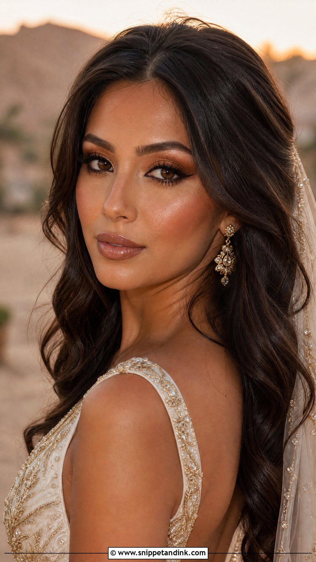 Bronze Bridal Makeup Look - Snippet and Ink - 35 Bridal Makeup Looks