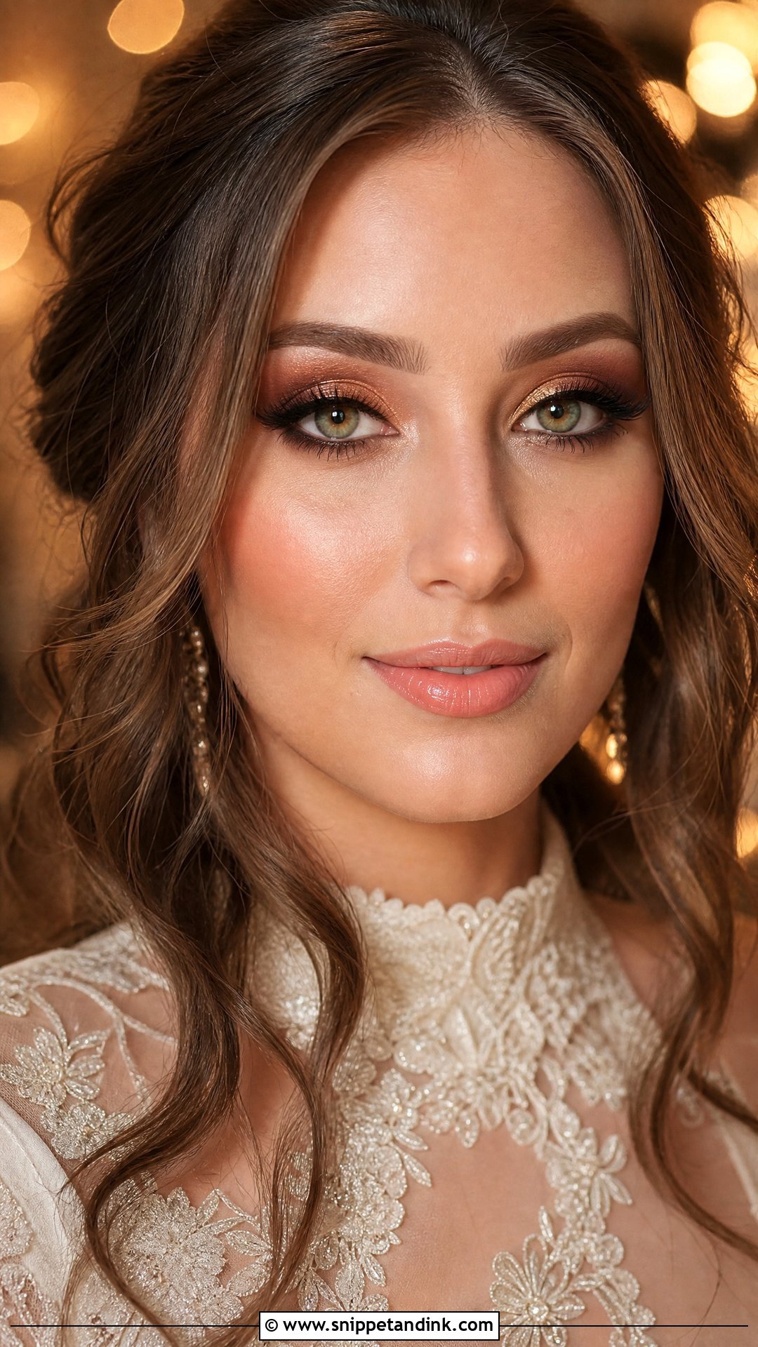 Bronze Bridal Makeup for Green Eyes - Snippet and Ink - 20 Bride Make Up for Green Eyes