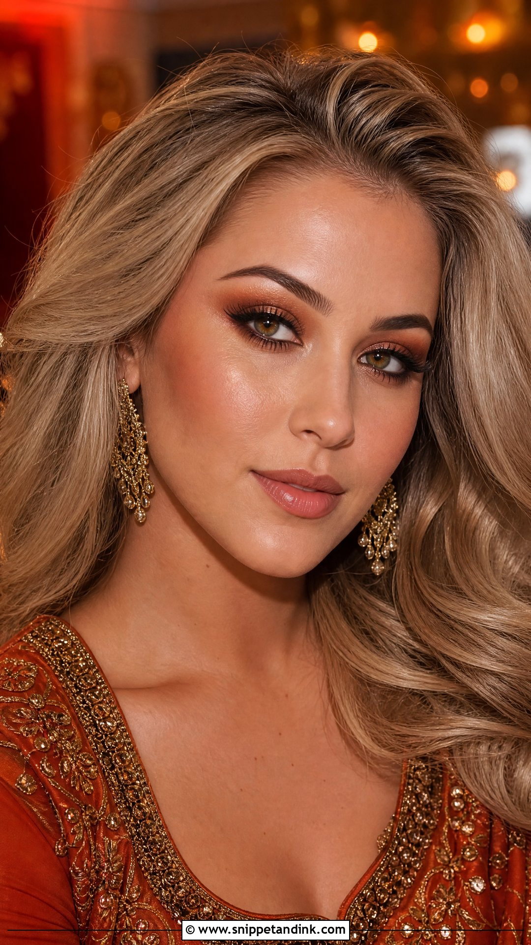 Bronze Desi Wedding Guest Makeup - Snippet and Ink - 20 Desi Wedding Guest Makeup Ideas