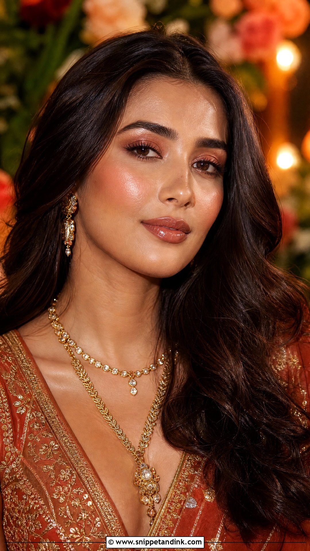 Bronze Dewy Party Makeup - Snippet and Ink - 25 Party Makeup for Indian Wedding Ideas