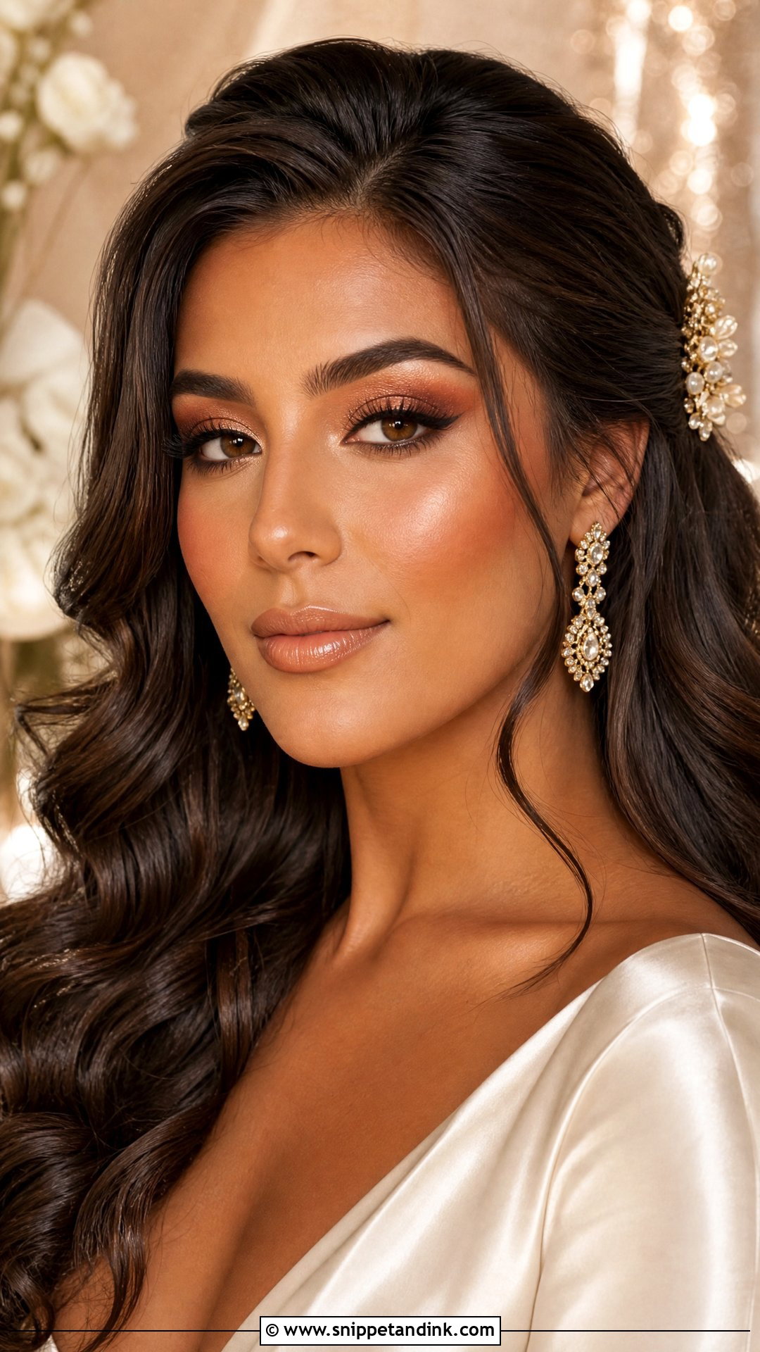 Bronze Editorial Wedding Makeup - Snippet and Ink - 20 Editorial Wedding Makeup Ideas