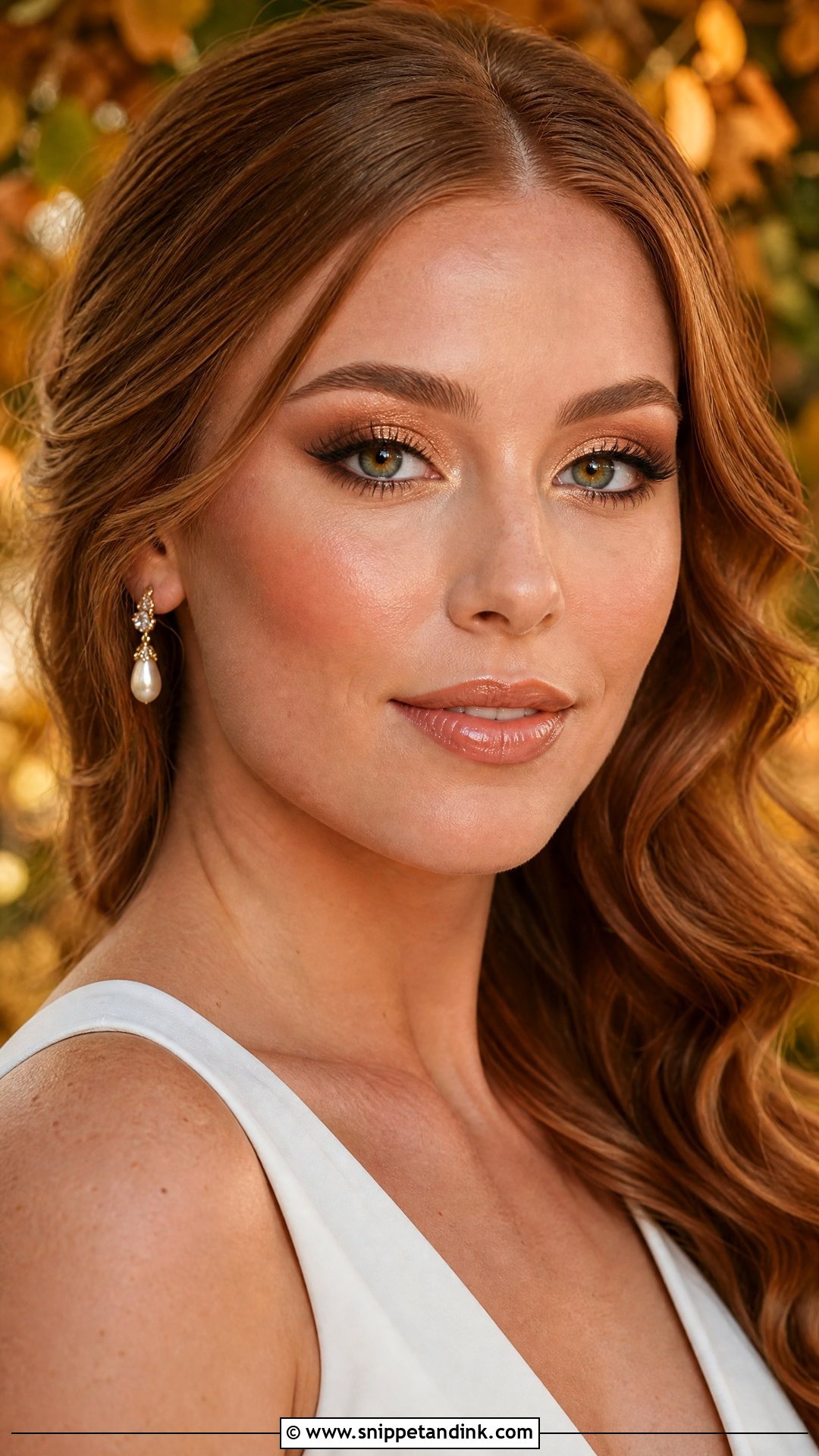 Bronze Fall Bridal Makeup For Green Eyes - Snippet and Ink - 20 Fall Wedding Makeup for Bride Green Eyes