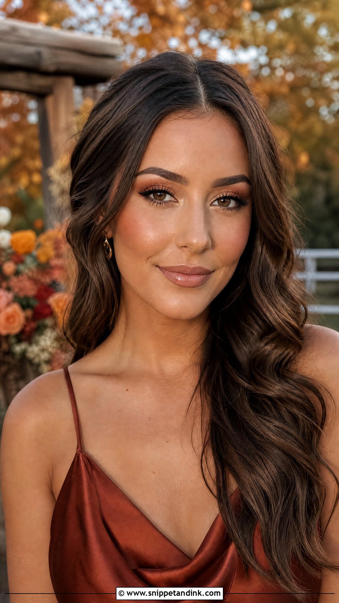 Bronze Fall Wedding Makeup - Snippet and Ink - 30 Fall Wedding Makeup Ideas
