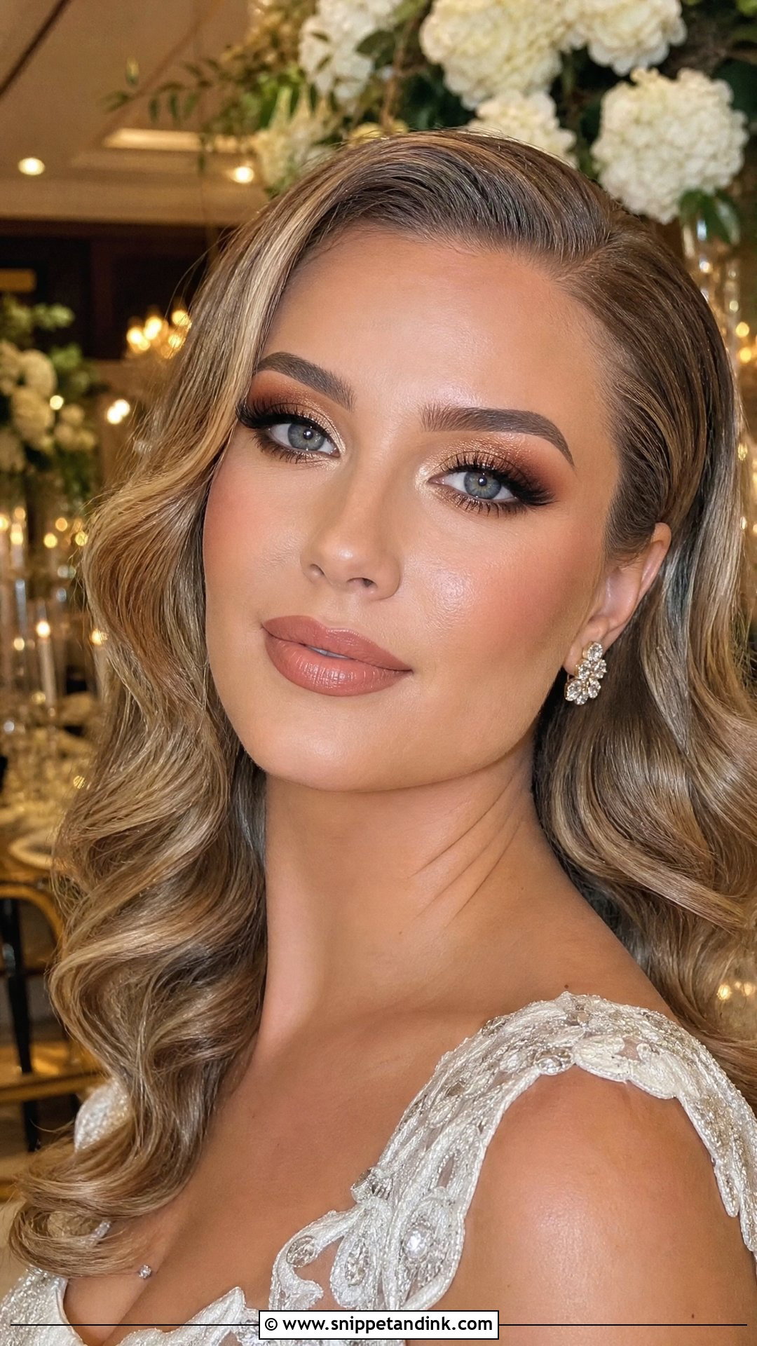 Bronze Glam Wedding Makeup - Snippet and Ink - 25 Bronze Wedding Makeup Ideas