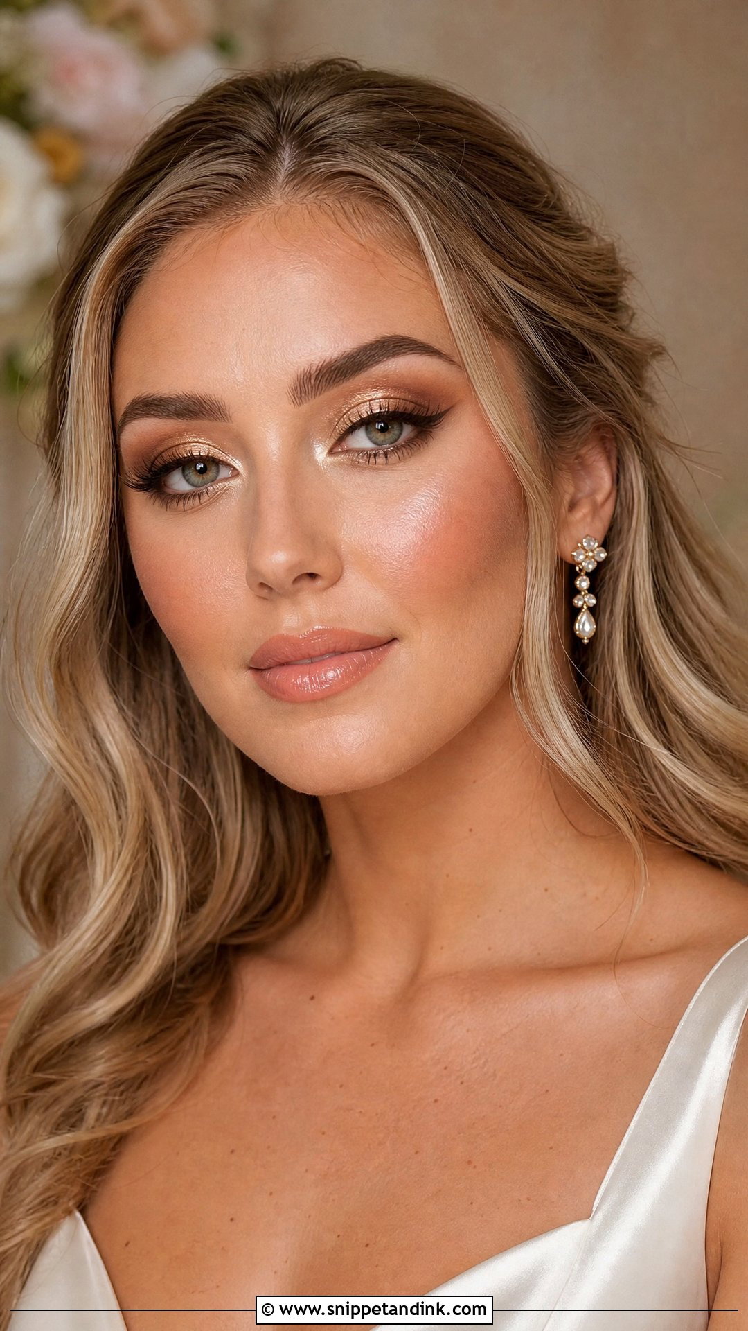 Bronze Glam Wedding Makeup For Brown Eyes - Snippet and Ink - 20 Glam Wedding Makeup for Brown Eyes