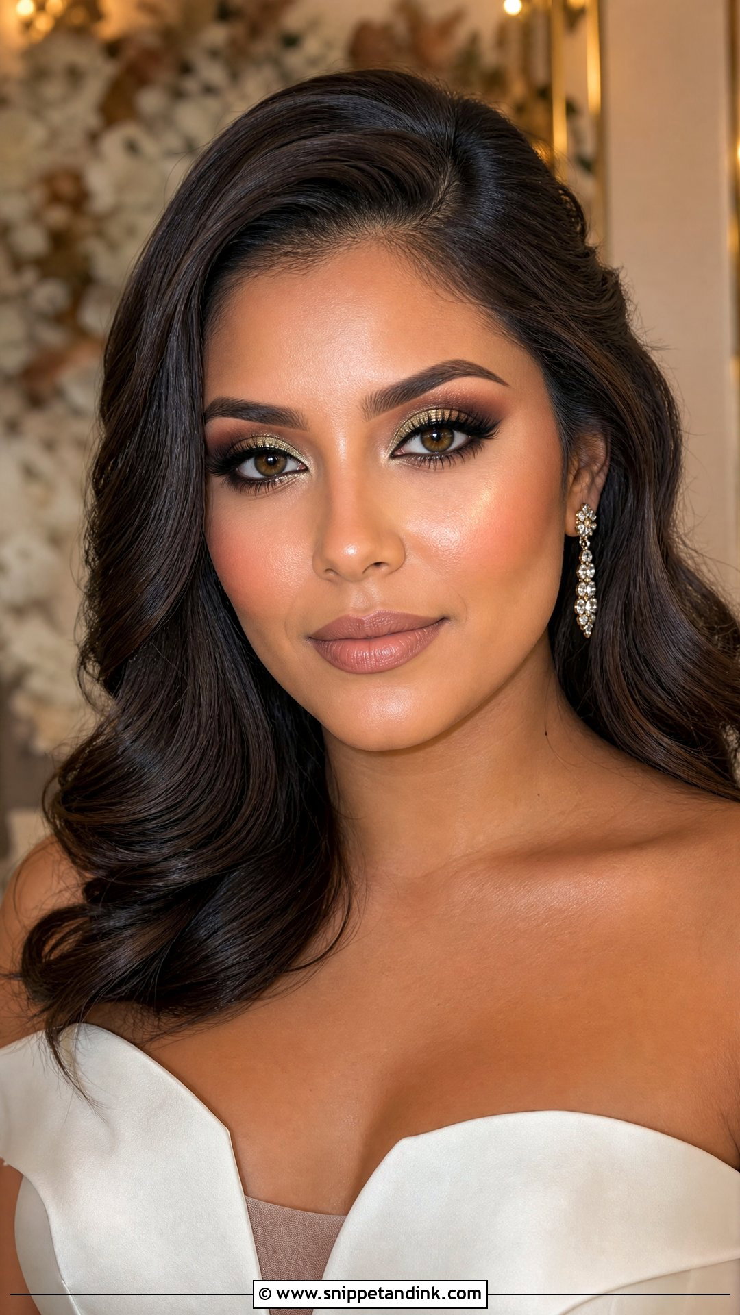Bronze Green Eye Bridal Makeup - Snippet and Ink - 20 Green Eye Bridal Makeup Ideas