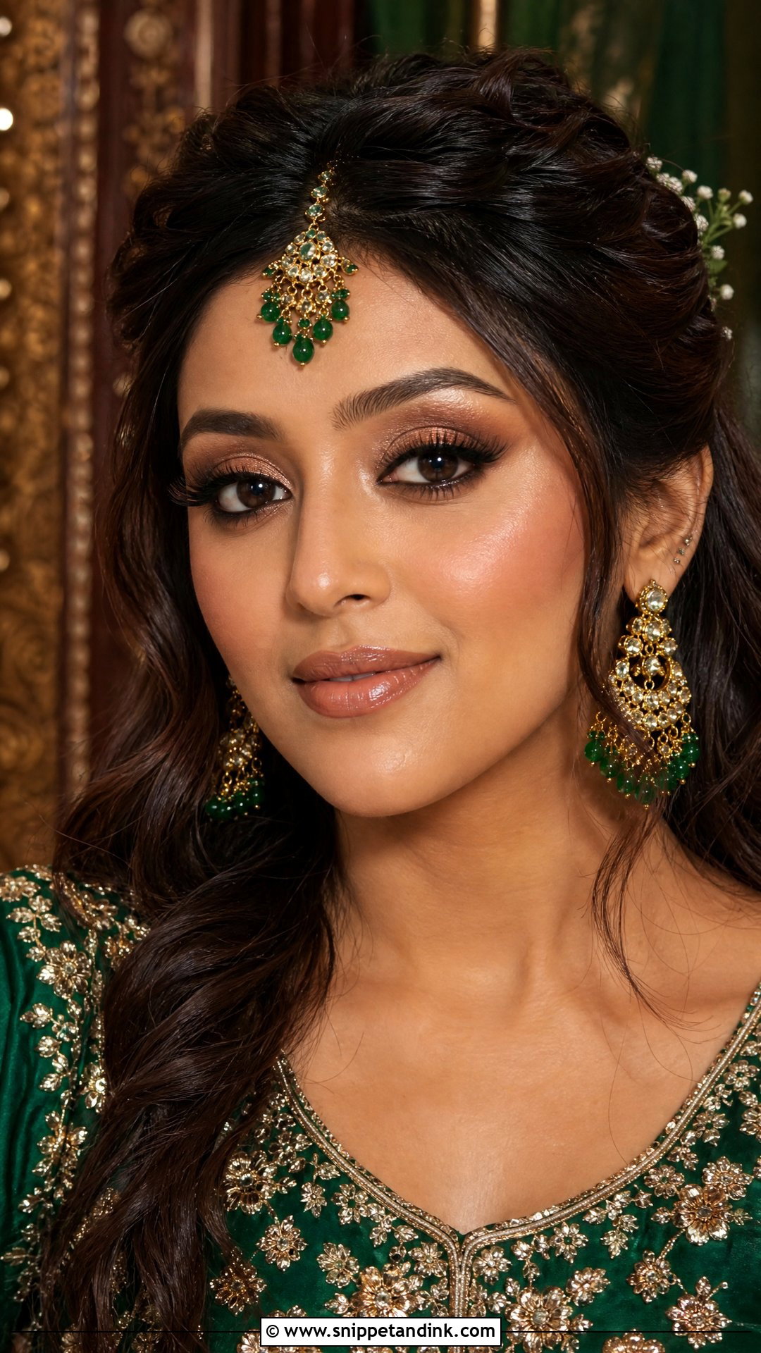 Bronze Indian Bridal Eye Makeup - Snippet and Ink - 25 Indian Bridal Eye Makeup Ideas