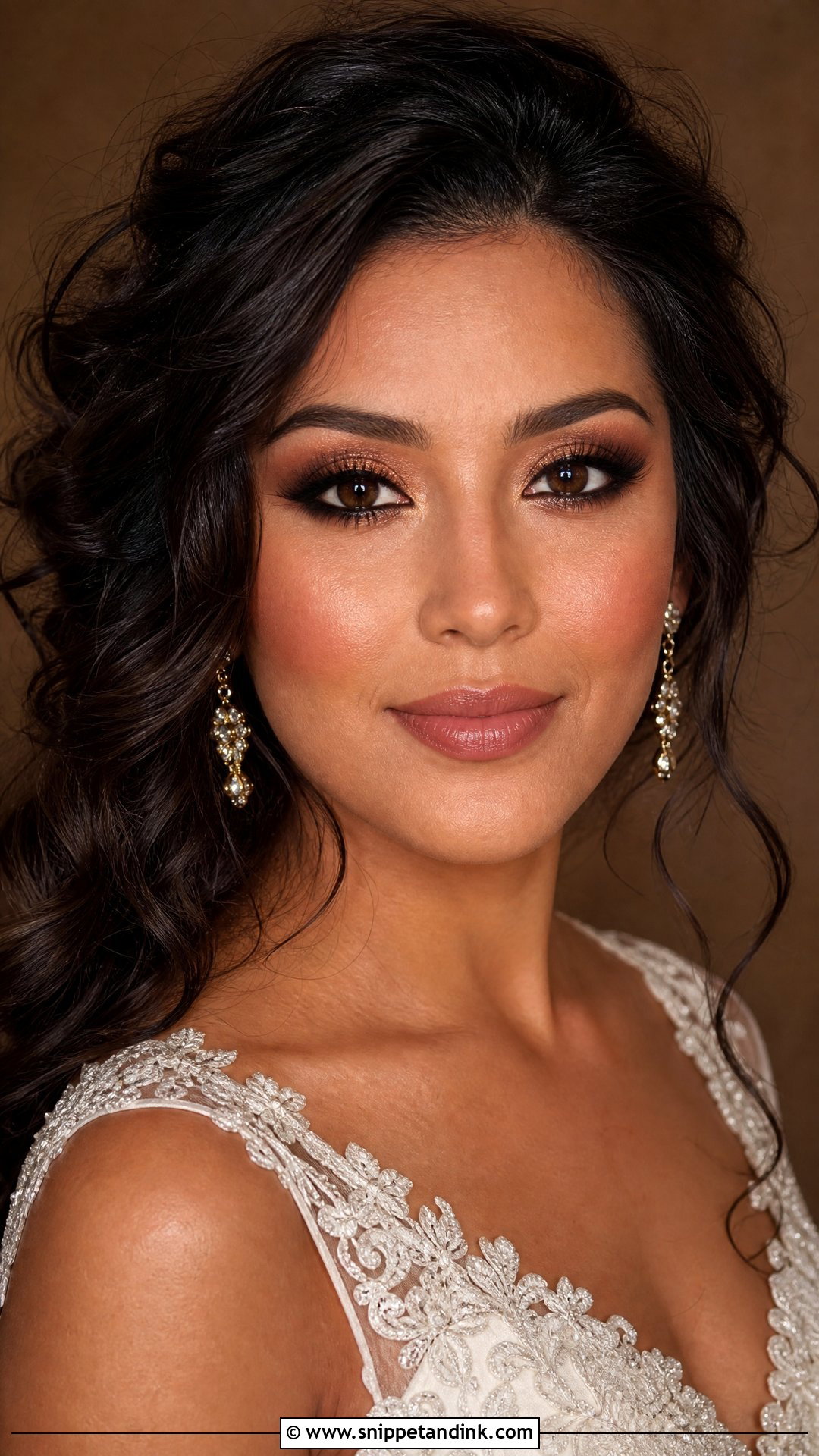 Bronze Makeup For Brown Eyes - Snippet and Ink - 20 Bronze Makeup Look Wedding Ideas