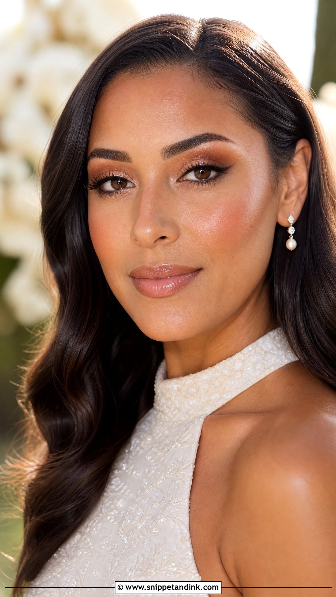 Bronze Natural Glam Wedding Makeup For Blue Eyes - Snippet and Ink - 25 Natural Glam Wedding Makeup for Blue Eyes