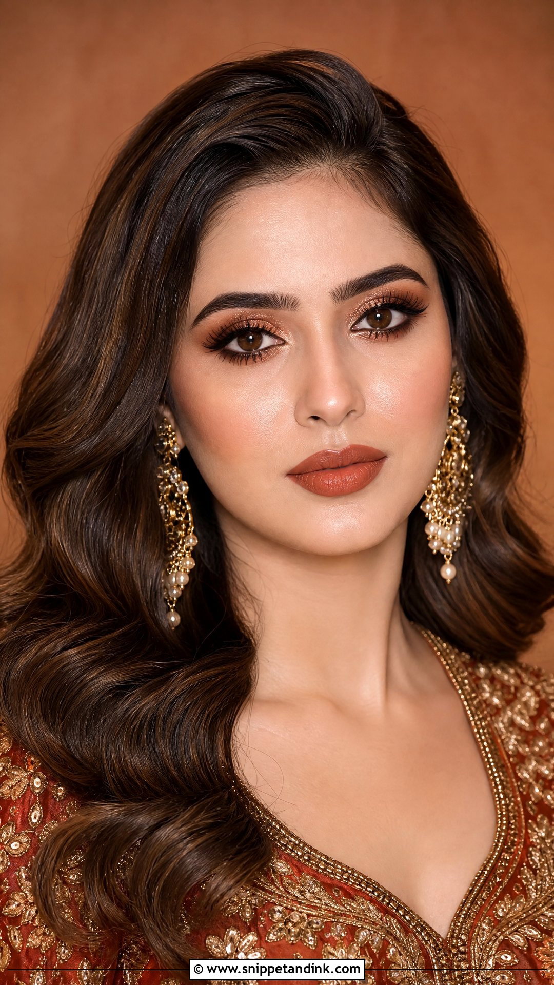 Bronze Punjabi Bridal Makeup - Snippet and Ink - 20 Punjabi Bridal Makeup Ideas