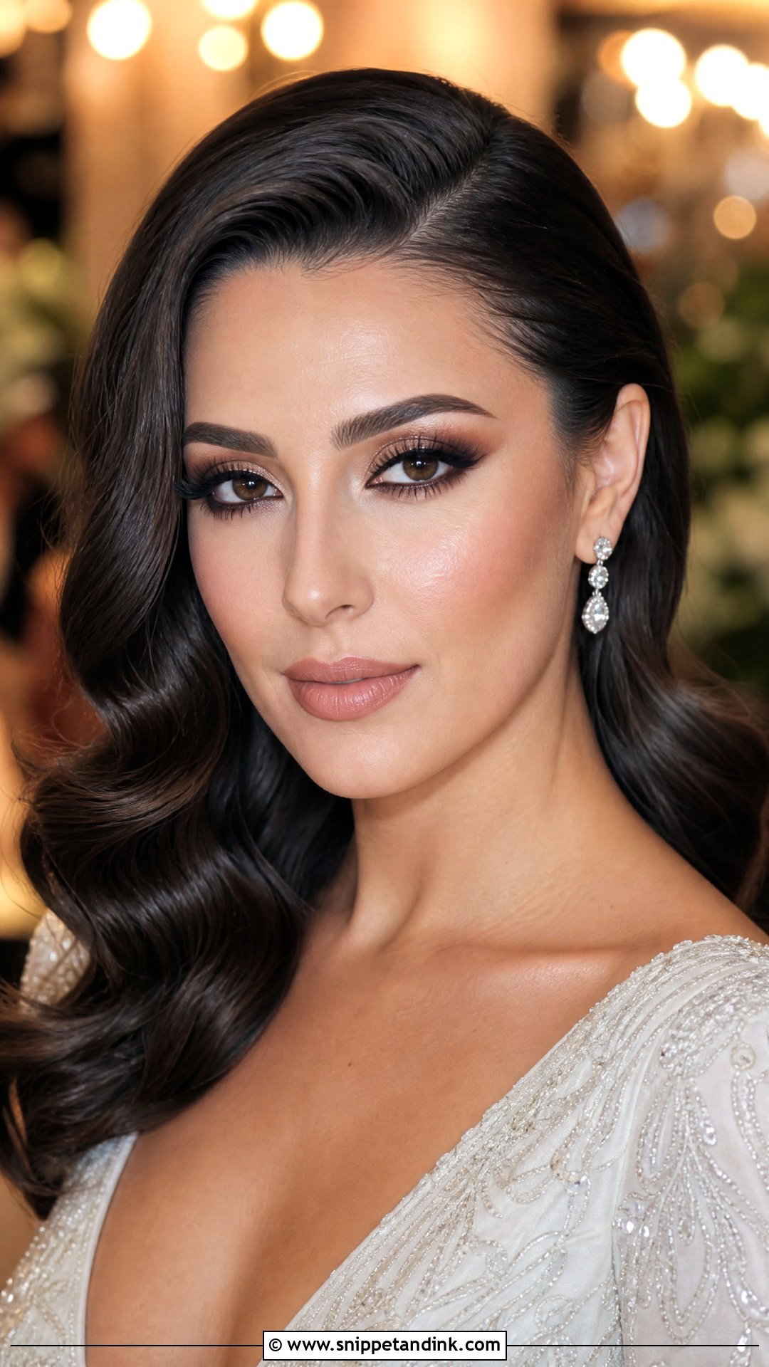 Bronze Smokey Eye Wedding Makeup - Snippet and Ink - 30 Bronzy Glowy Wedding Makeup Ideas