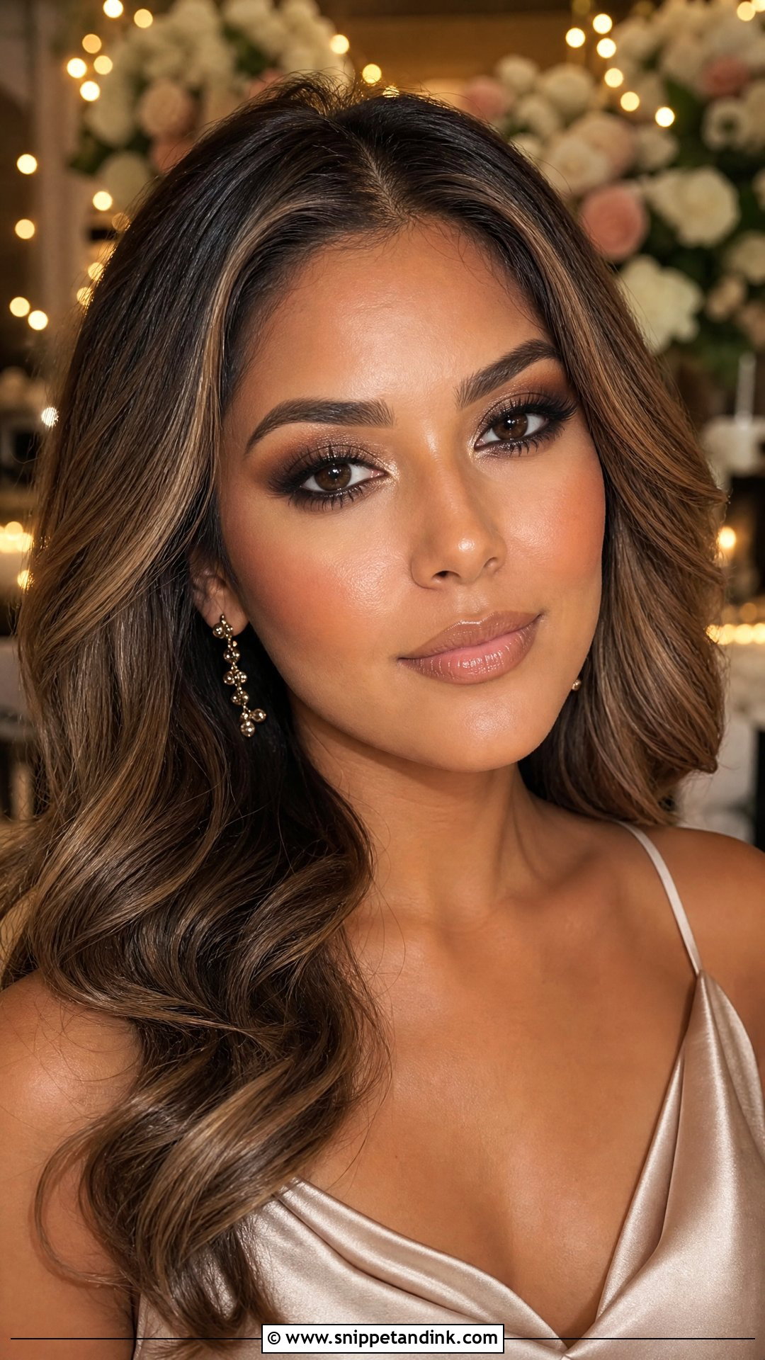 Bronze Smokey Winter Wedding Makeup For Brown Eyes - Snippet and Ink - 20 Winter Wedding Makeup for Brown Eyes