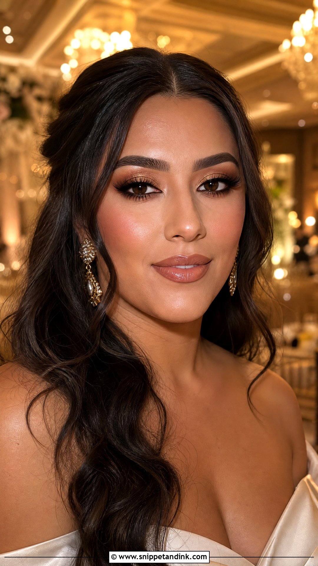 Bronze Smoky Bridal Makeup - Snippet and Ink - 20 Smoky Bridal Makeup Ideas