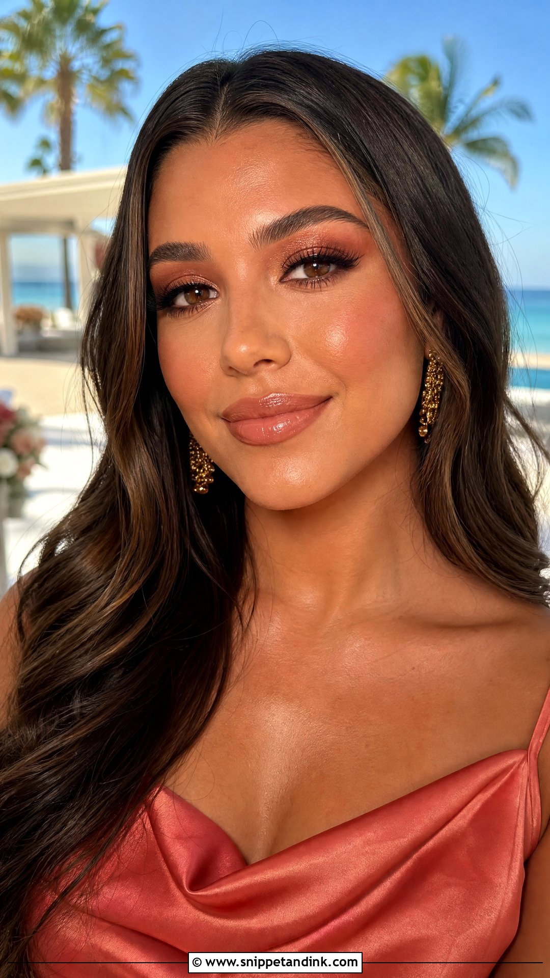 Bronze Wedding Guest Makeup - Snippet and Ink - 20 Makeup for a Wedding Guest Ideas