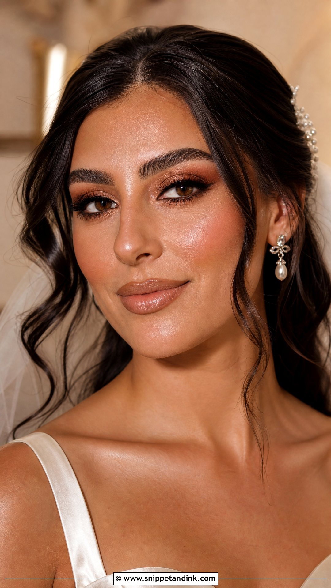 Bronze Wedding Makeup - Snippet and Ink - 20 Wedding Makeup Tips